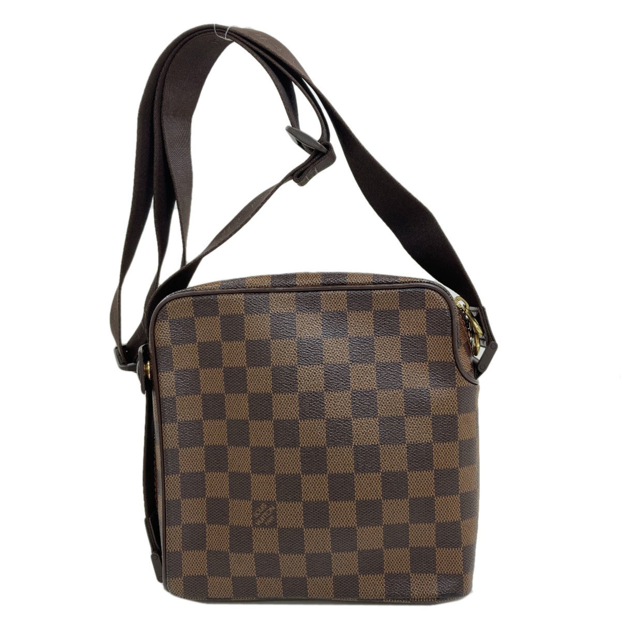 Louis Vuitton Brown Damier Canvas Ebene Damier Canvas Shoulder Bag (Pre-Owned)