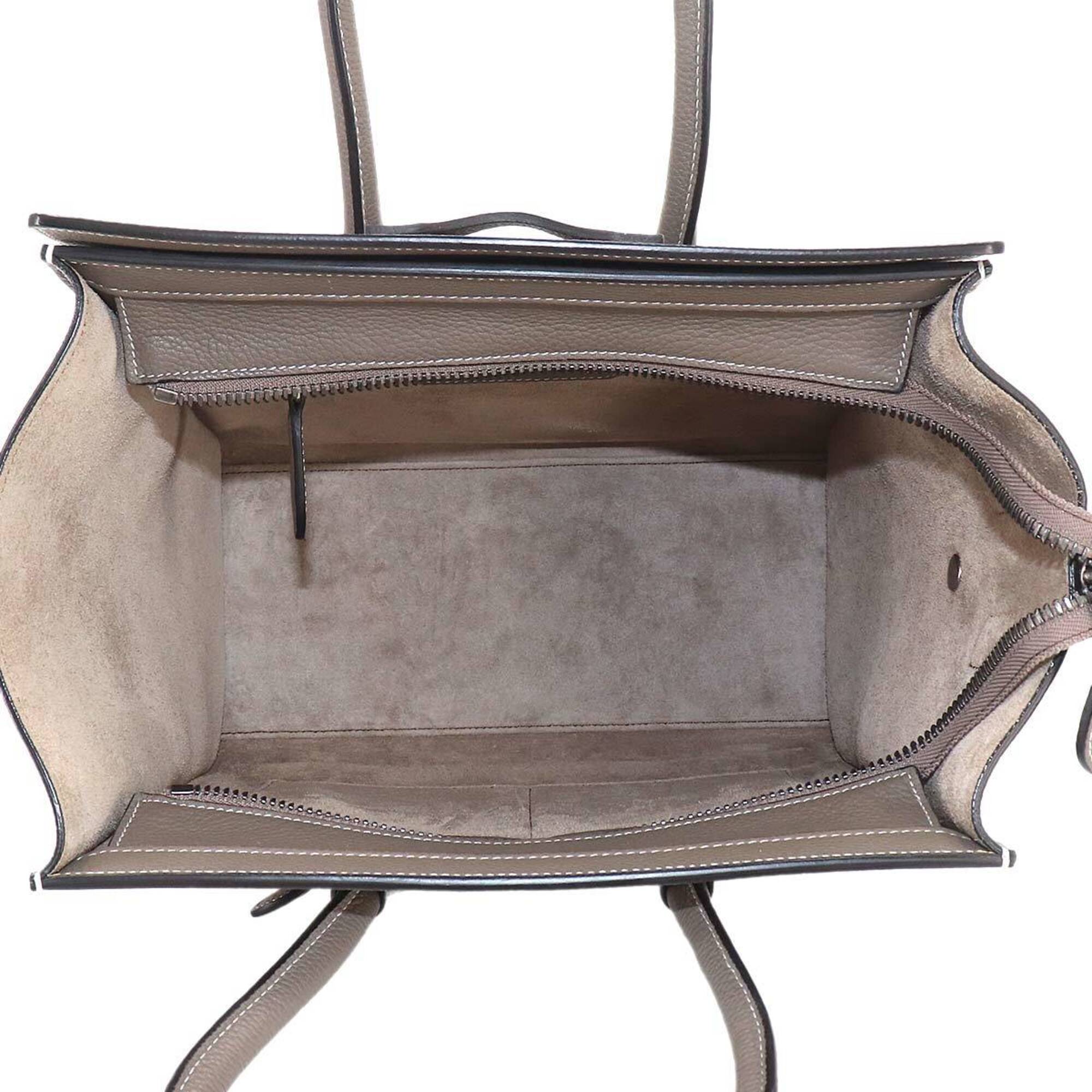 Celine Gray Leather Handbag (Pre-Owned)