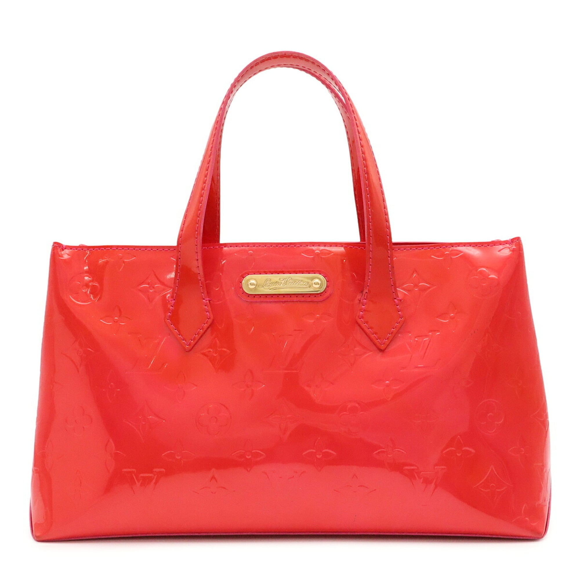 Louis Vuitton Rose Pop Monogram Vernis Handbag Tote Bag (Pre-Owned)