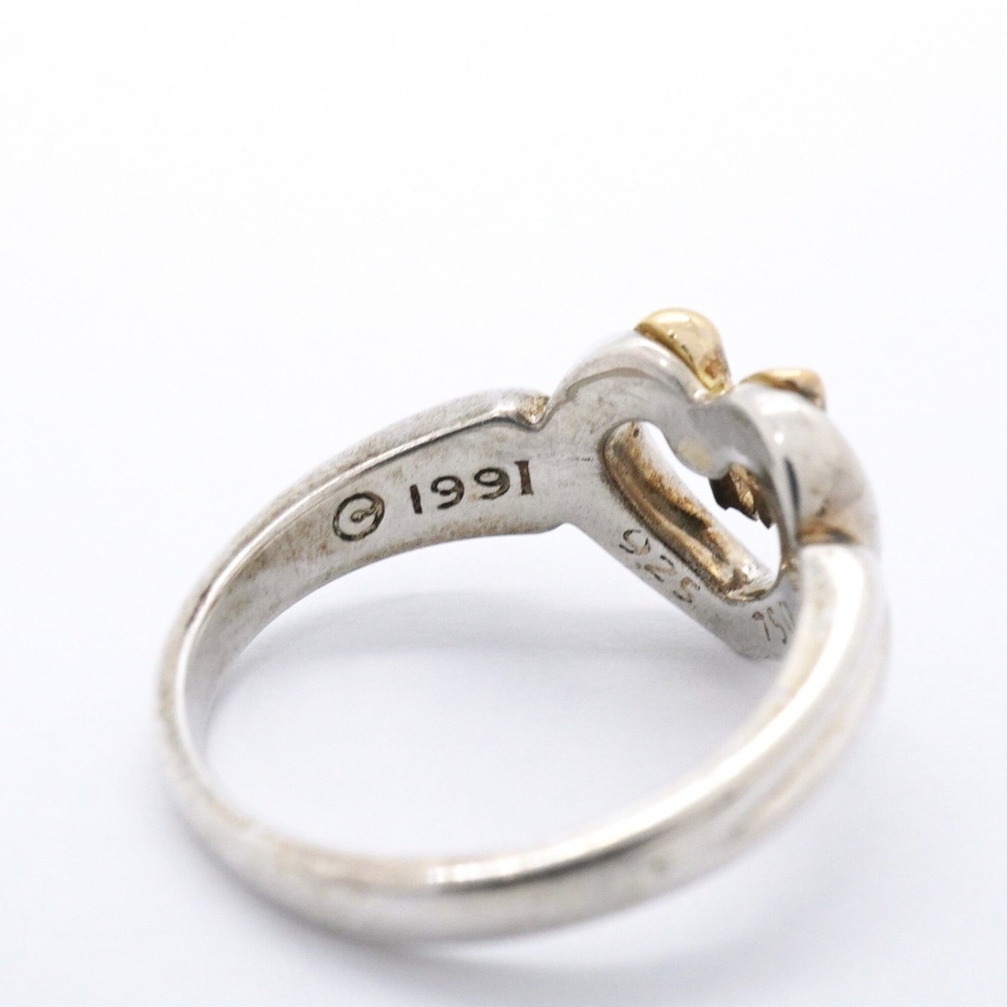 Tiffany Yellow Gold (18K) Silver 925 Band Ring (Pre-Owned)