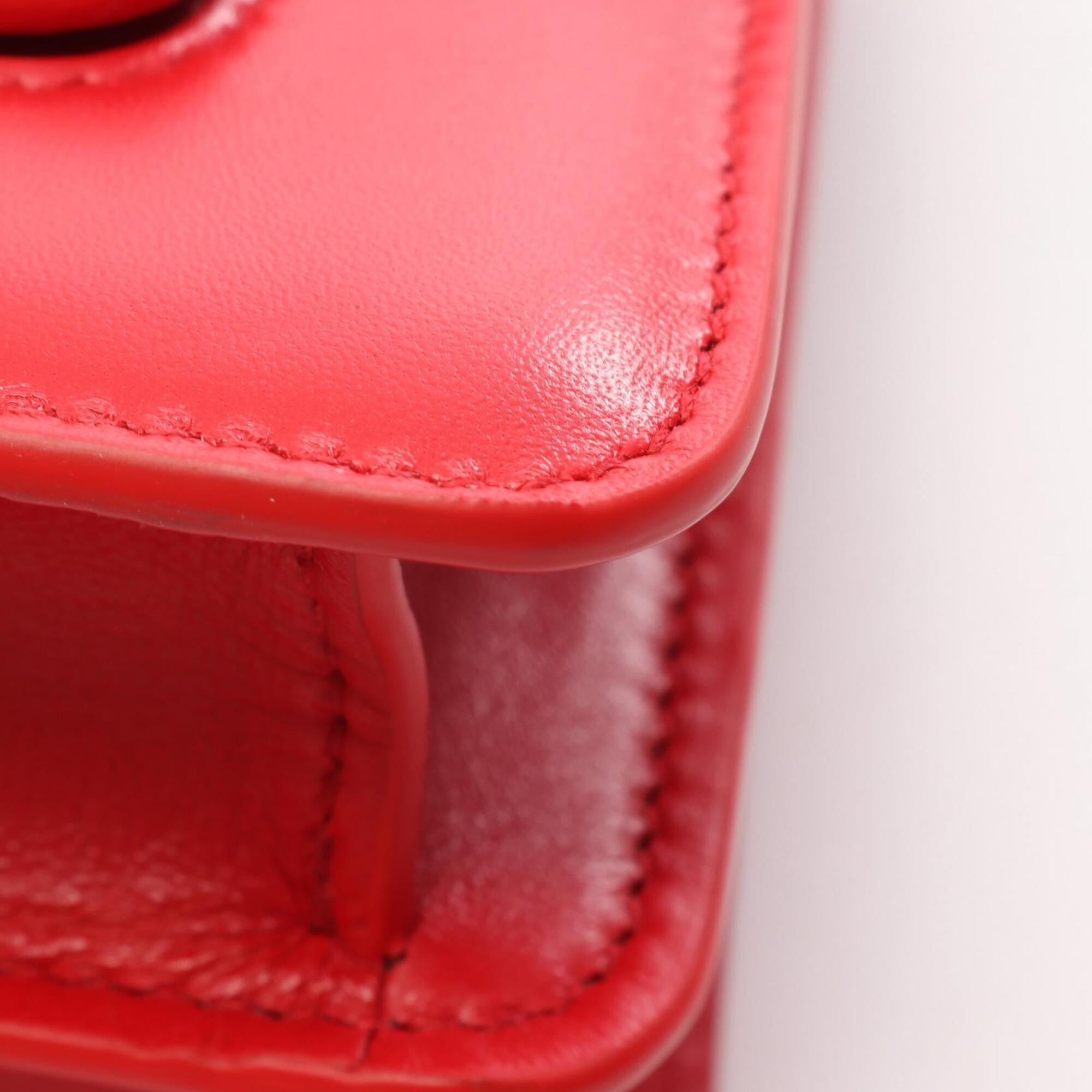 Bvlgari Red Color Leather Handbag (Pre-Owned)