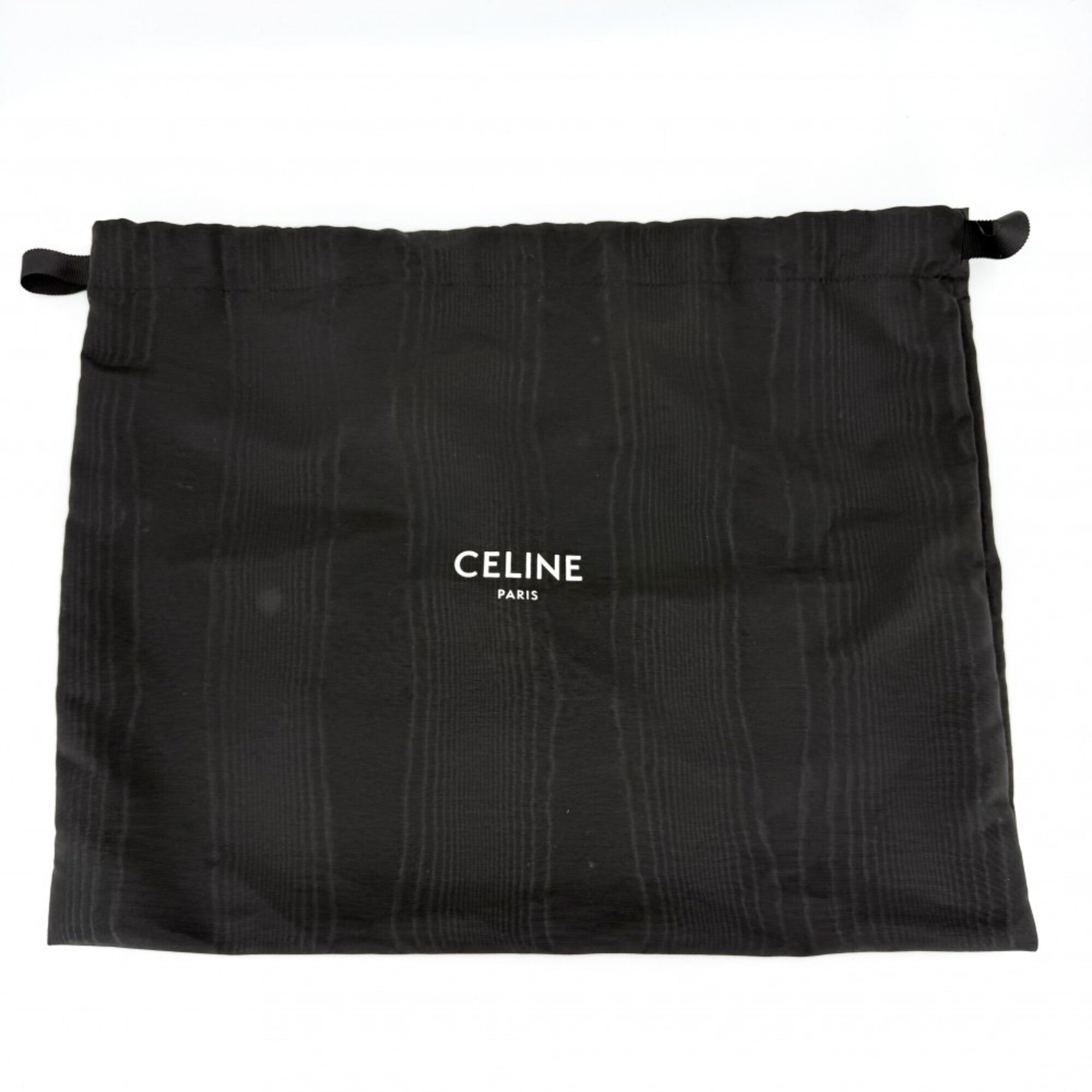 Celine Navy White Canvas Handbag Shoulder Bag Tote Bag (Pre-Owned)