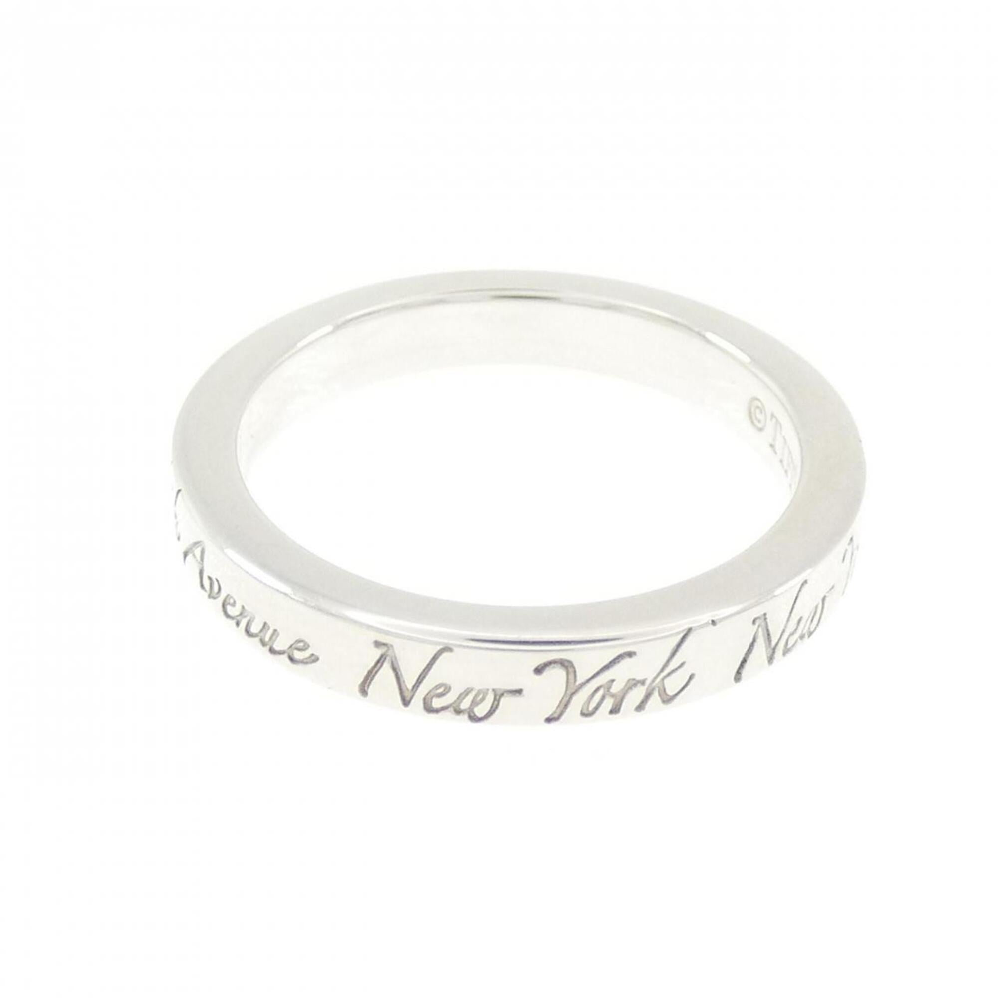 Tiffany Silver Silver 925 Band Ring (Pre-Owned)
