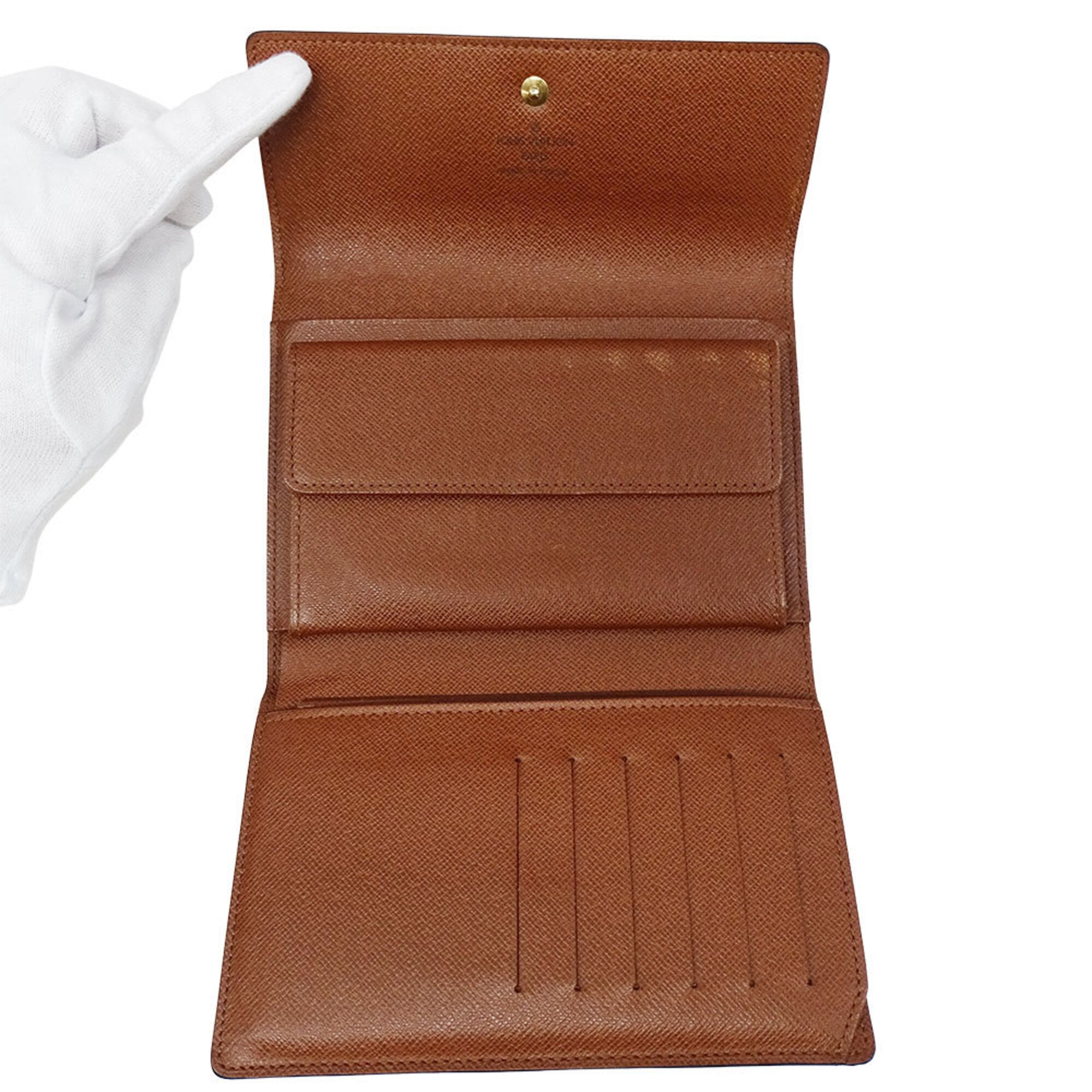 Louis Vuitton Brown Galle Monogram Monogram Wallet (Tri-Fold) (Pre-Owned)