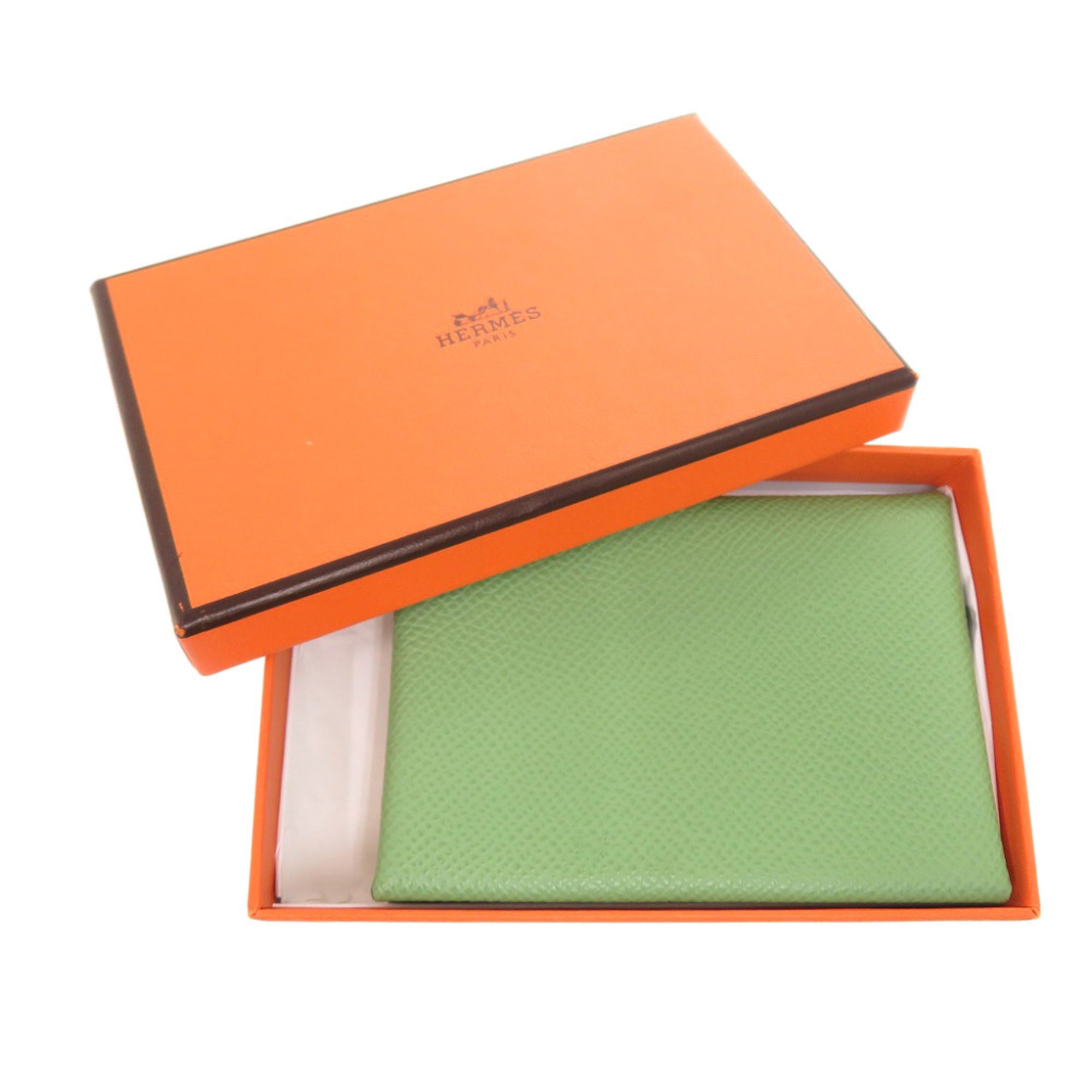 Hermes Green Epsom Leather Coin Purse/Coin Case (Pre-Owned)