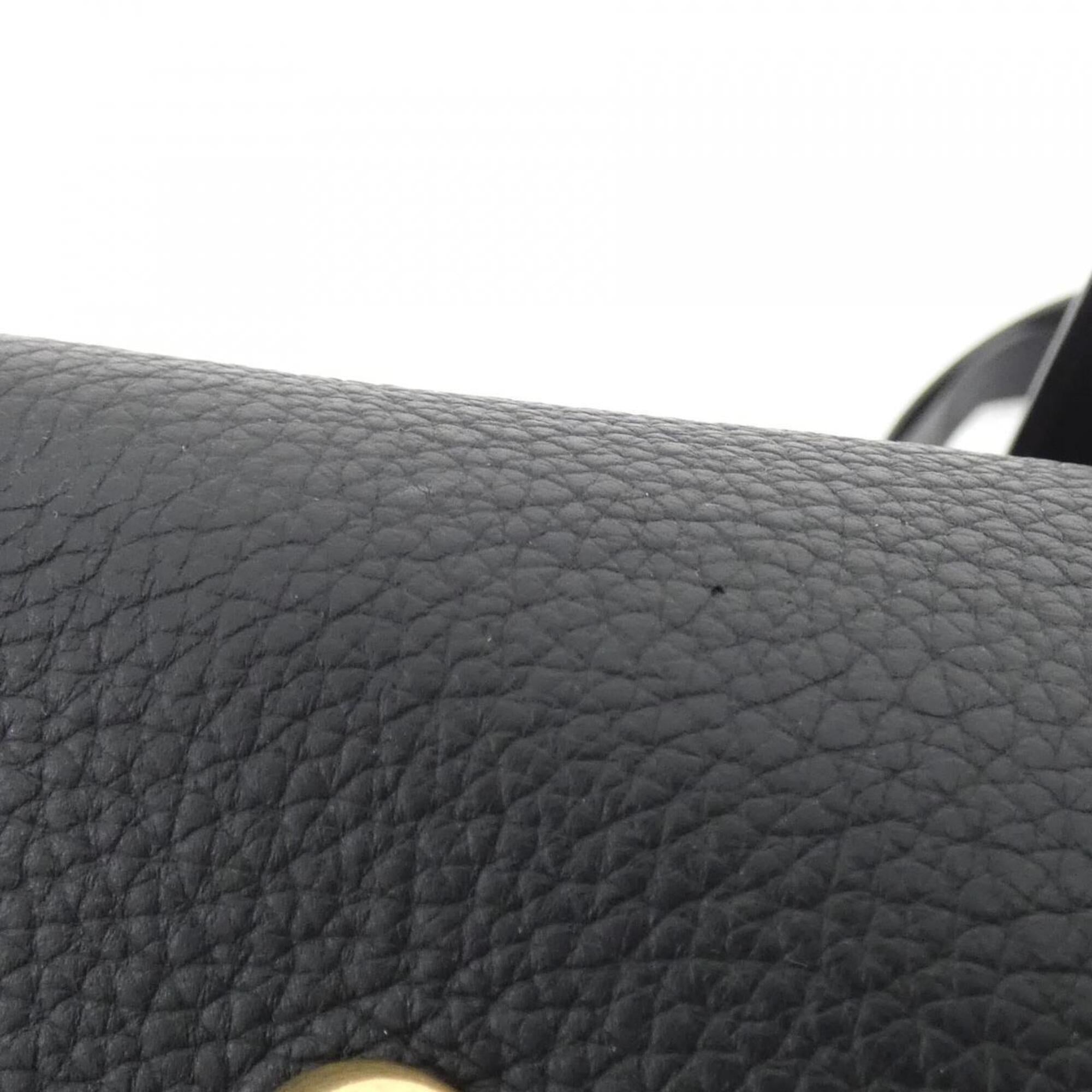 Louis Vuitton Black Leather Handbag Pouch (Pre-Owned)