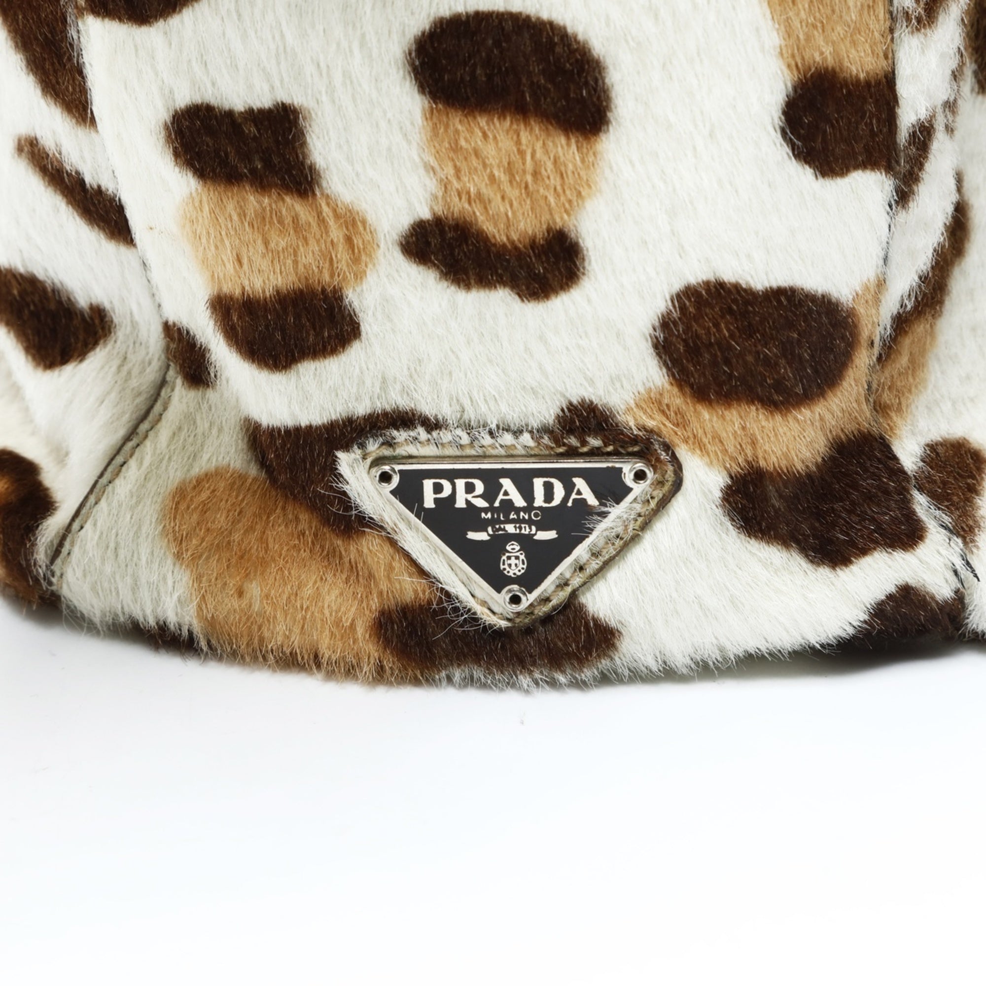 Prada Brown Leather Shoulder Bag (Pre-Owned)