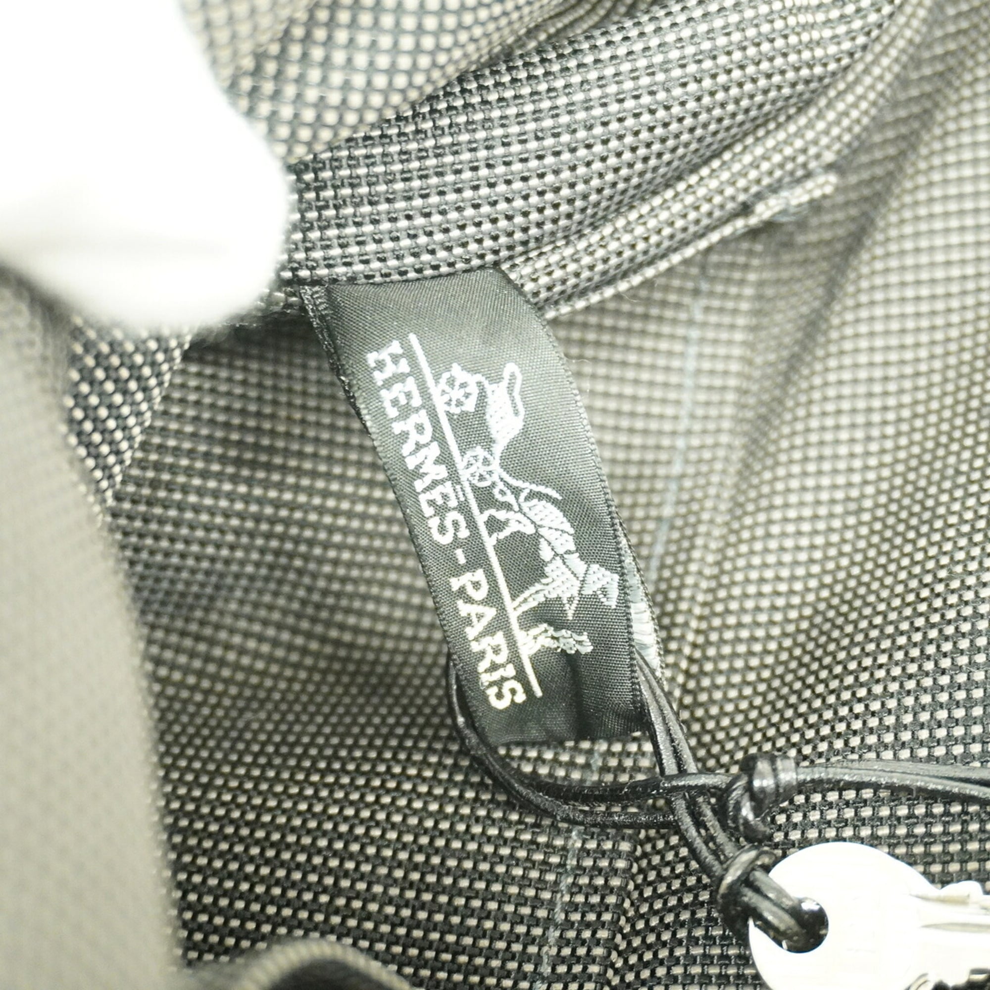 Hermes Gray Nylon Backpack (Pre-Owned)
