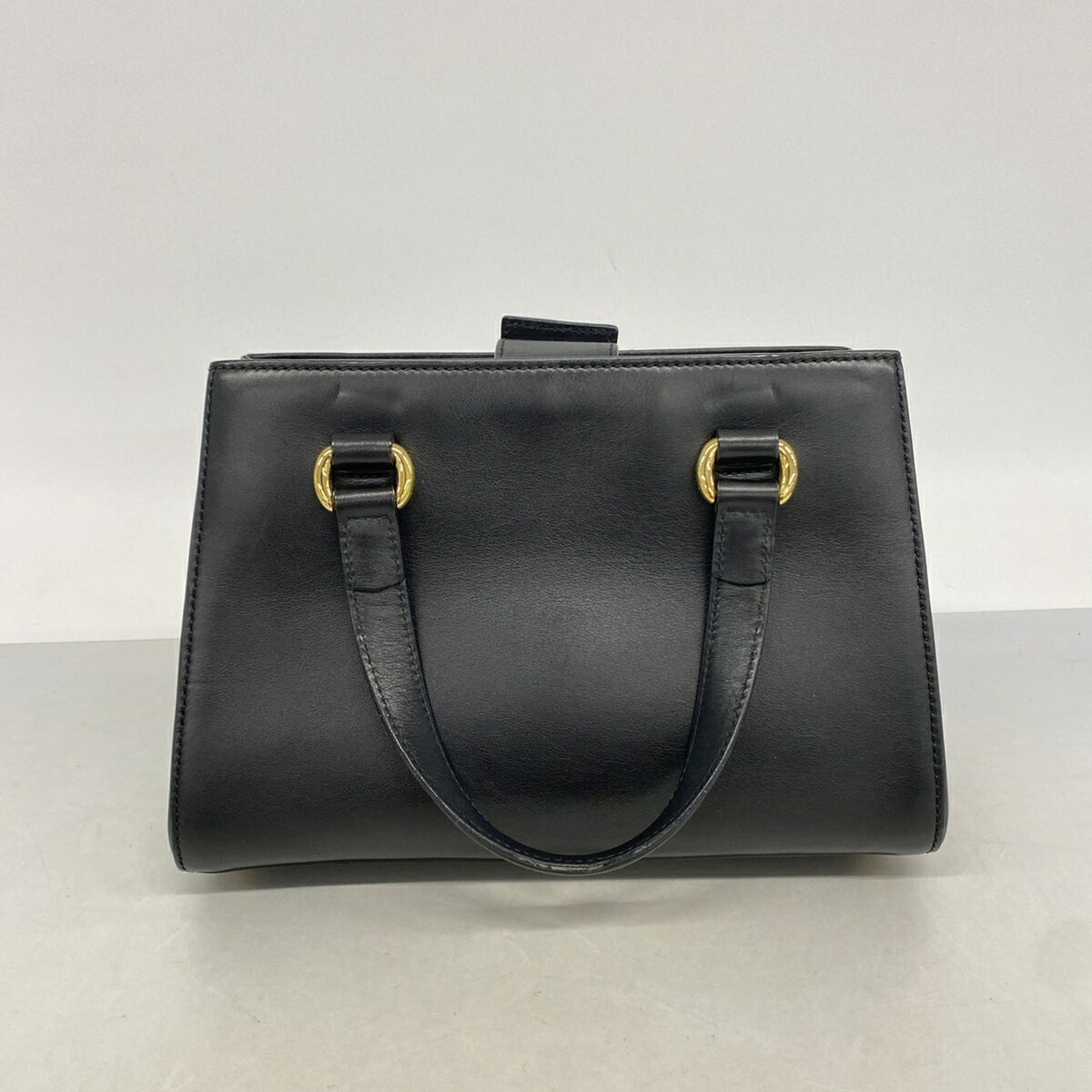 Gucci Black Leather Handbag (Pre-Owned)