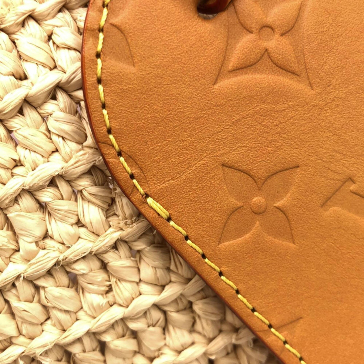 Louis Vuitton Beige Natural Raffia Handbag (Pre-Owned)
