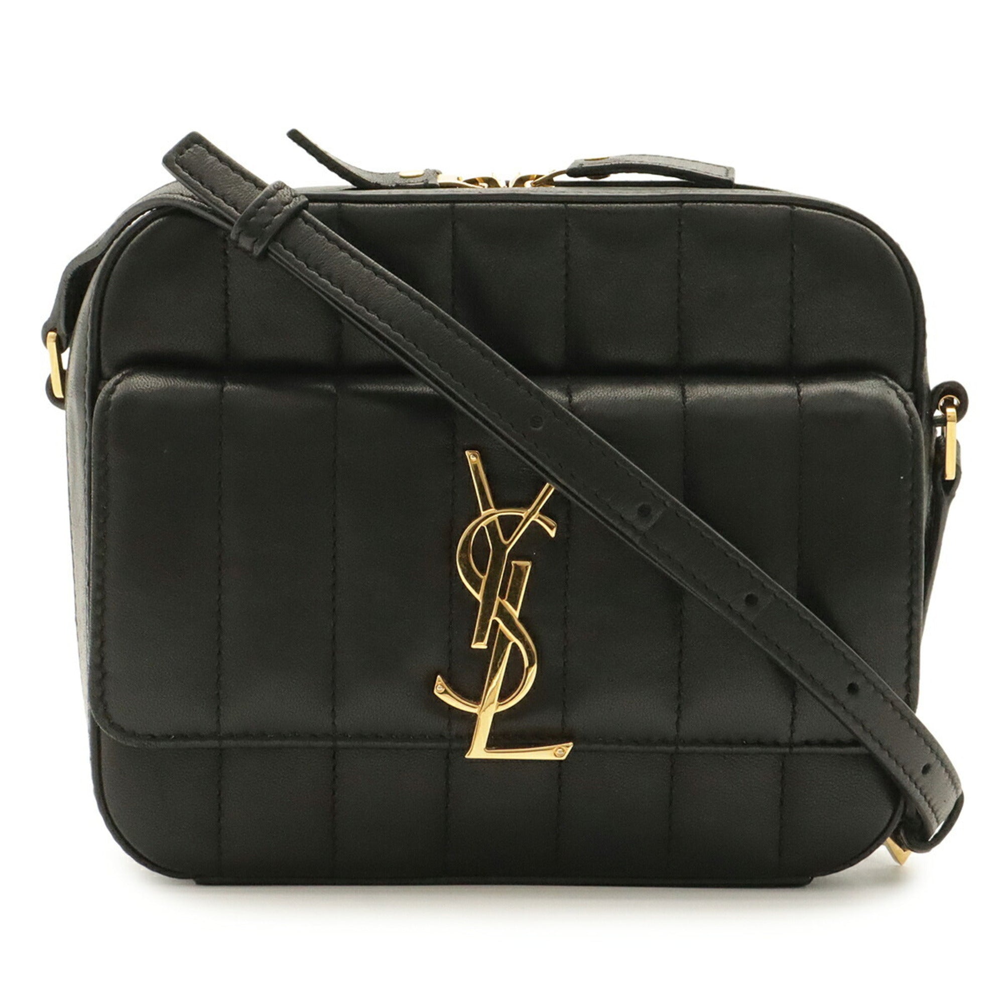 Yves Saint Laurent Black Leather Shoulder Bag (Pre-Owned)