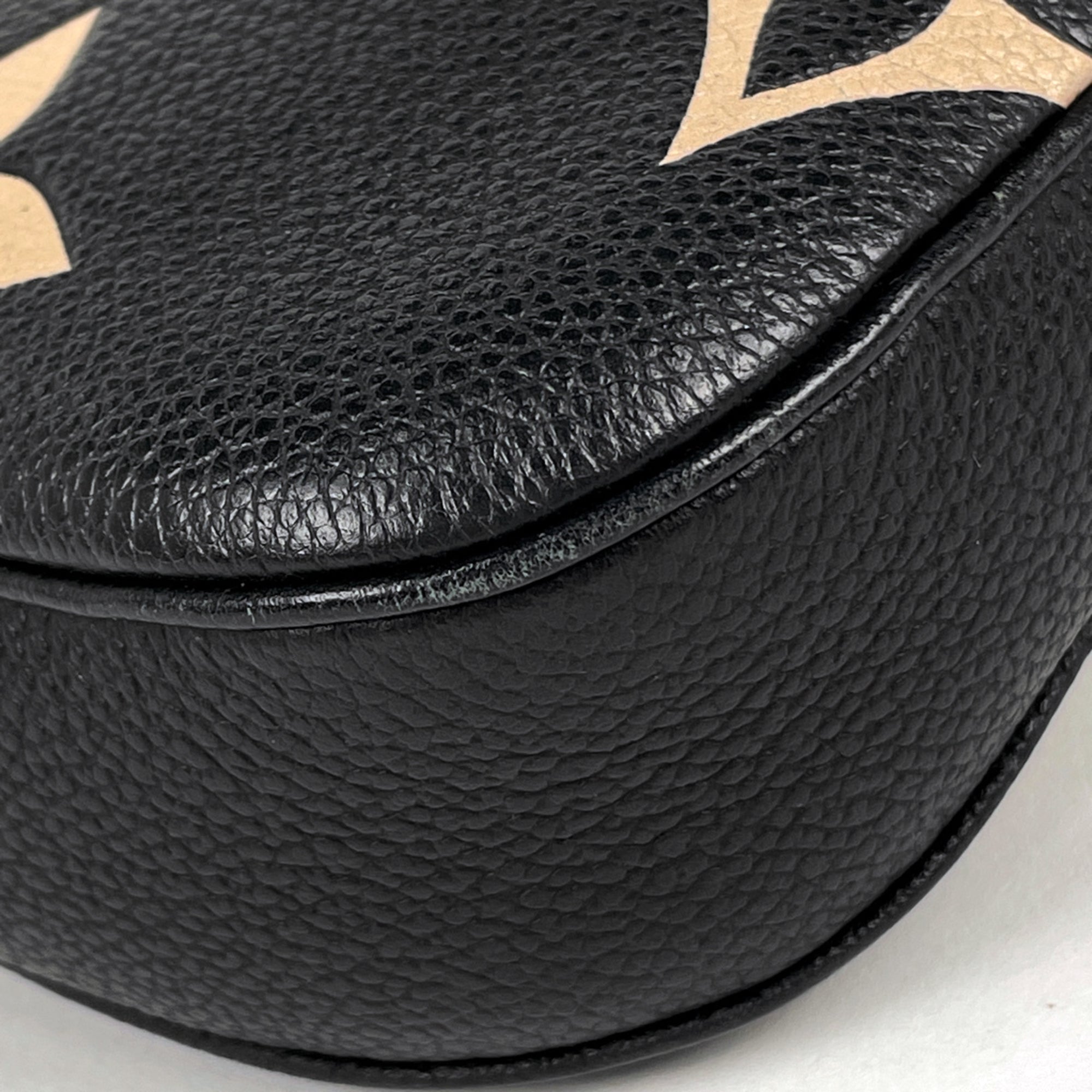 Louis Vuitton Monogram Empreinte Beige Black Monogram Empreinte Pochette Shoulder Bag (Pre-Owned)