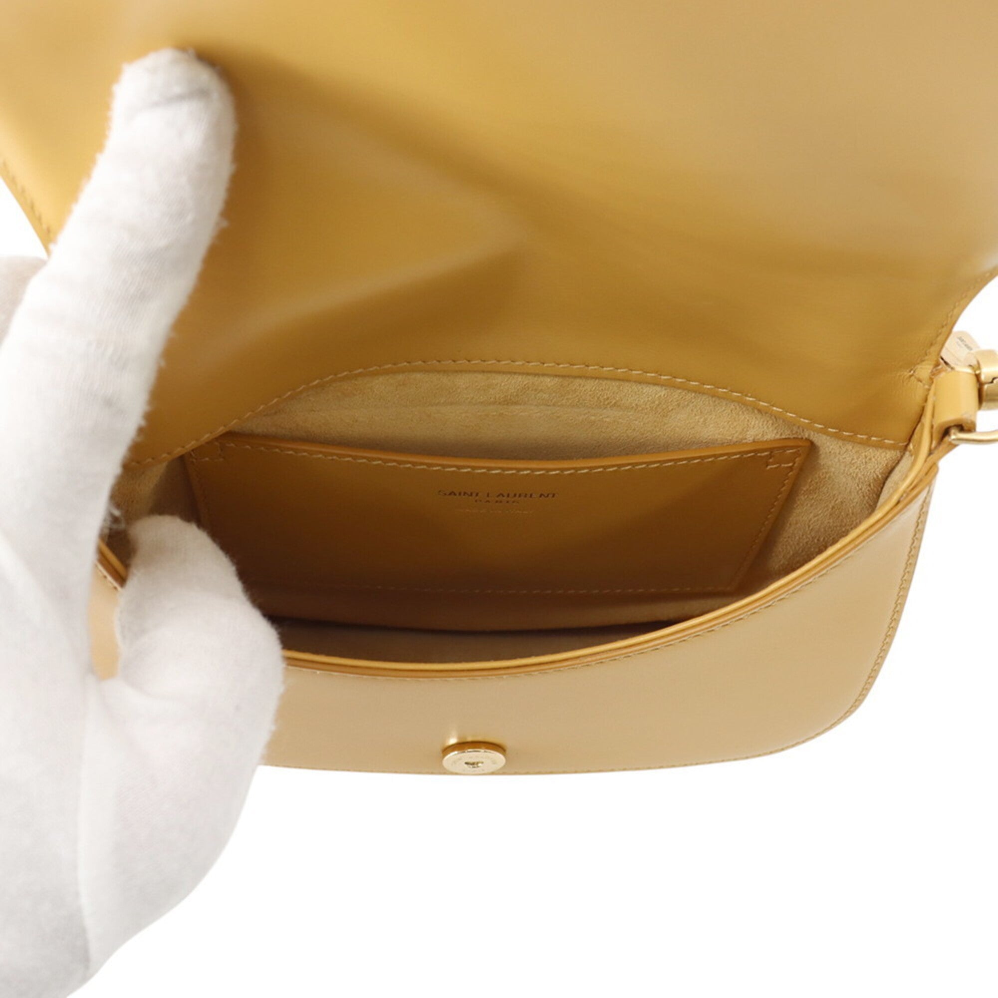 Yves Saint Laurent Yellow Leather Handbag (Pre-Owned)