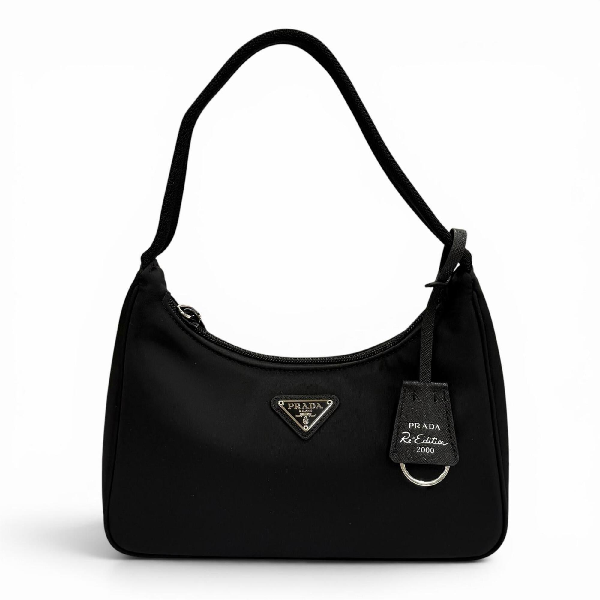 Prada Brown Nylon Shoulder Bag (Pre-Owned)