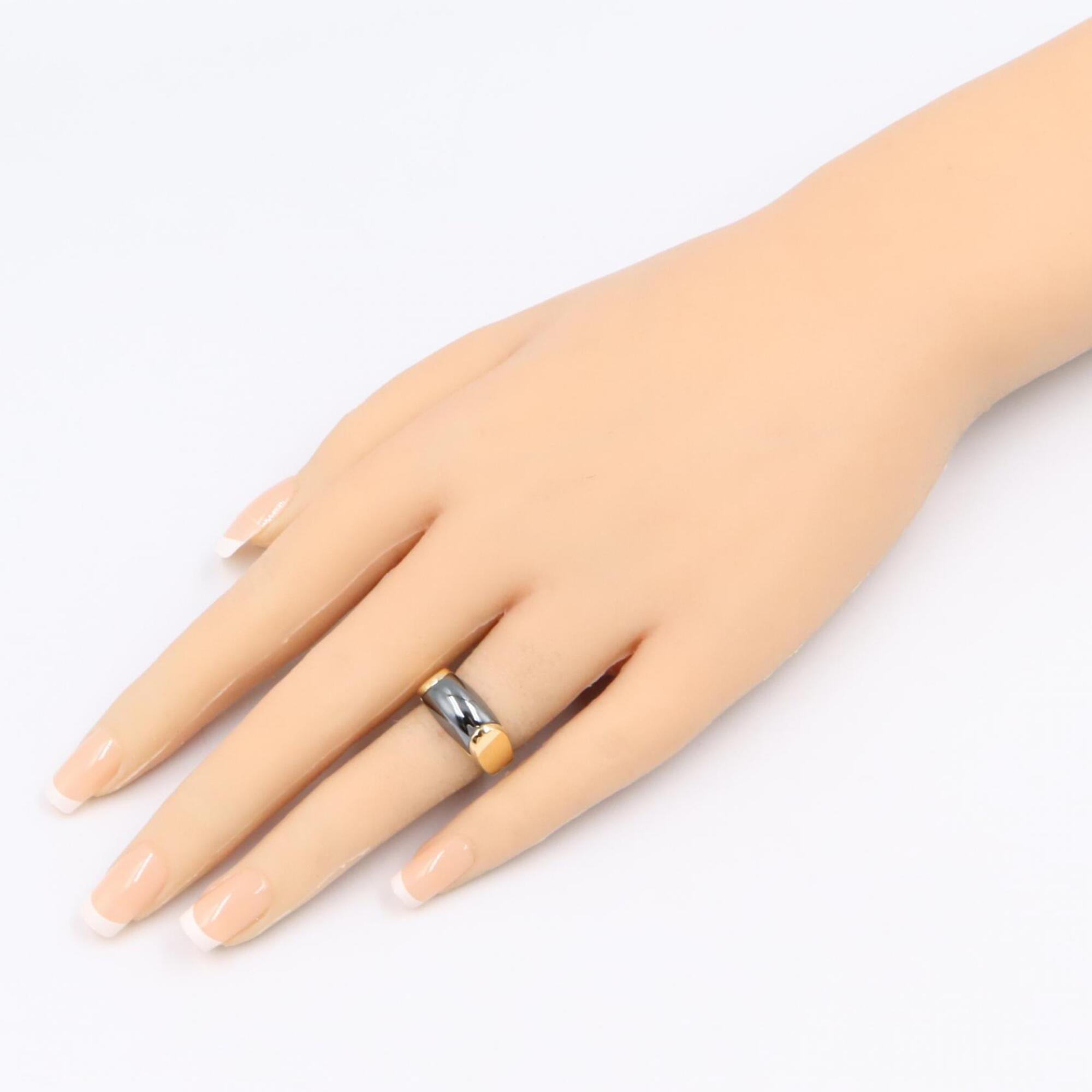 Bvlgari Gold Navy Yellow Gold (18K) Band Ring (Pre-Owned)