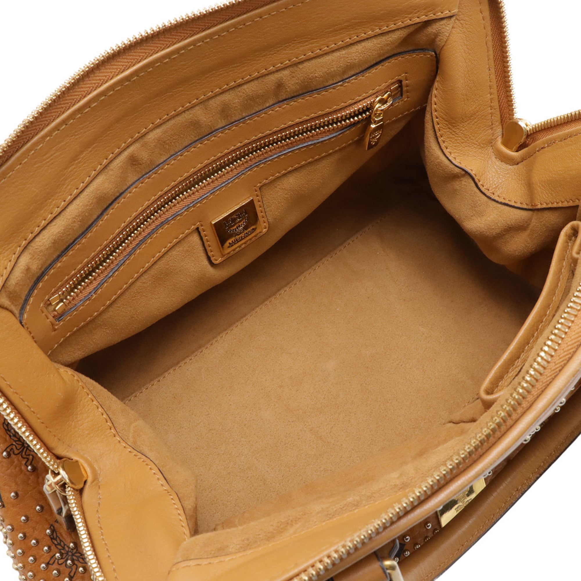 Mcm Pvc Leather Handbag Shoulder Bag (Pre-Owned)
