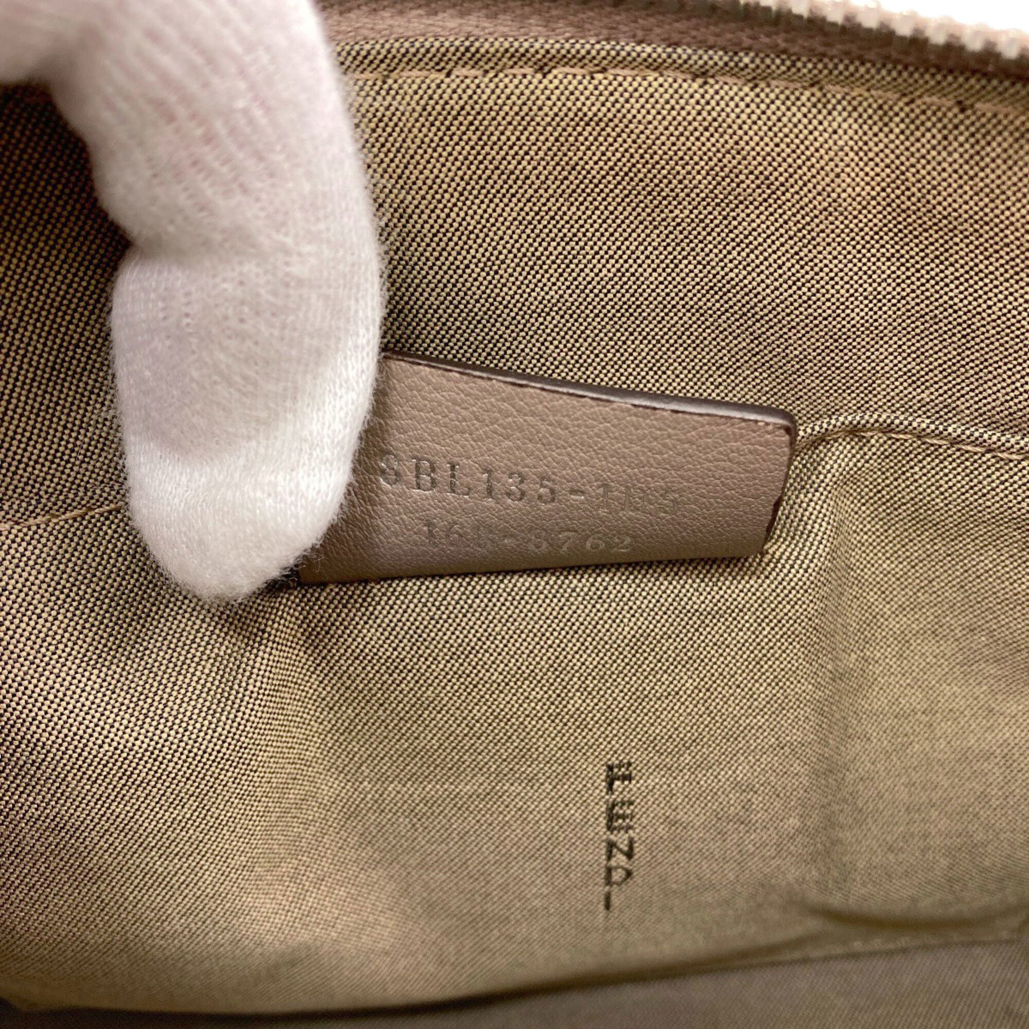 Fendi Grayish Leather Handbag (Pre-Owned)