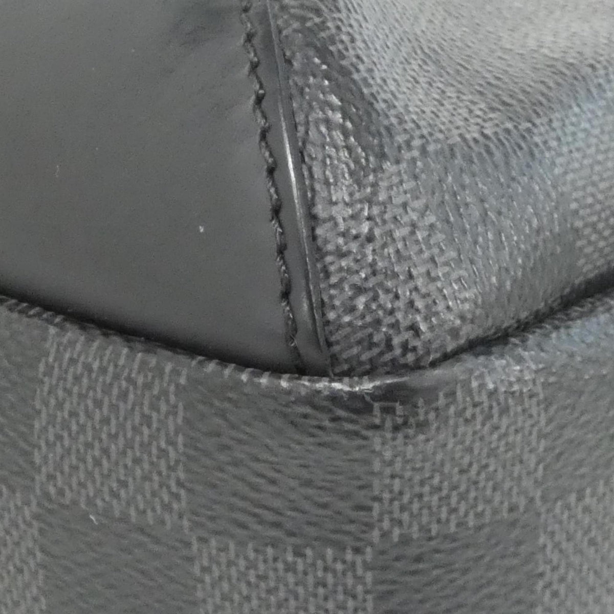 Louis Vuitton Graphite Coated Canvas Shoulder Bag (Pre-Owned)
