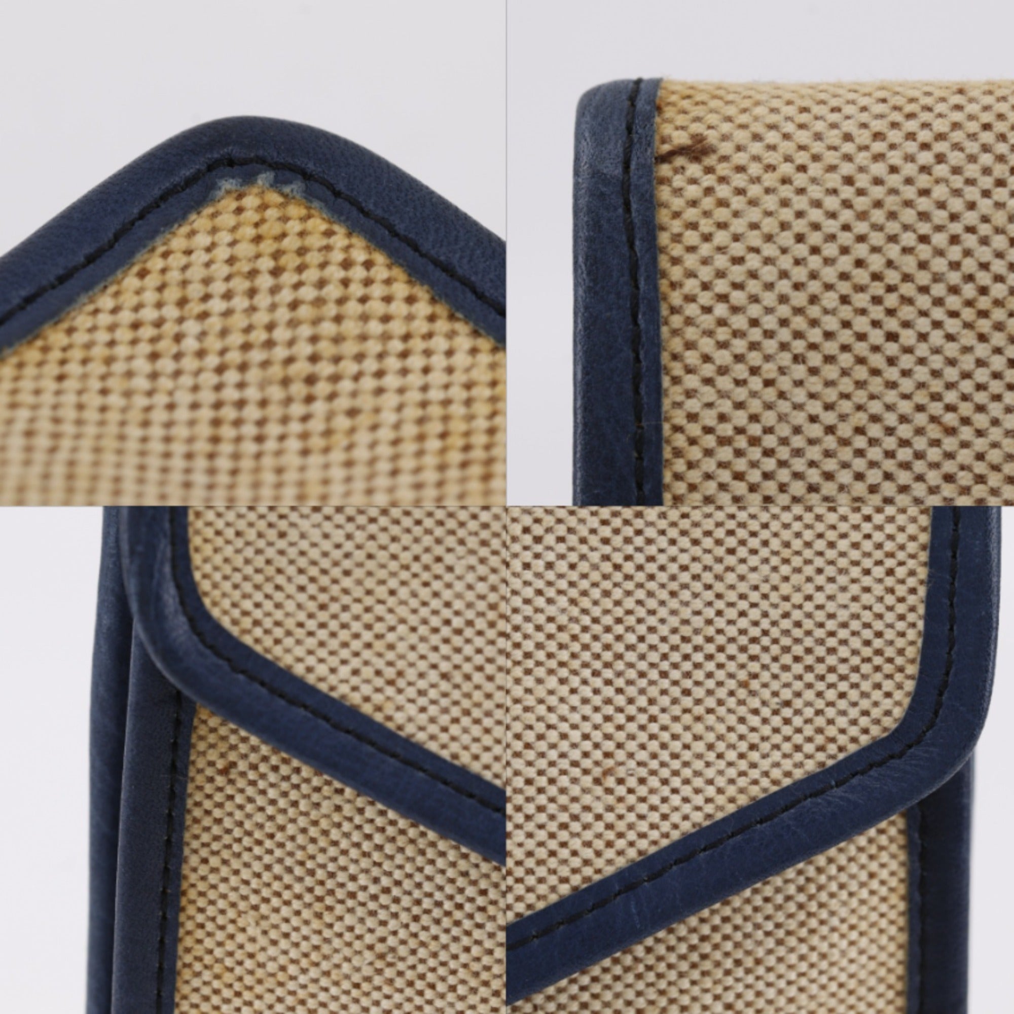 Celine Beige Canvas Clutch Bag (Pre-Owned)