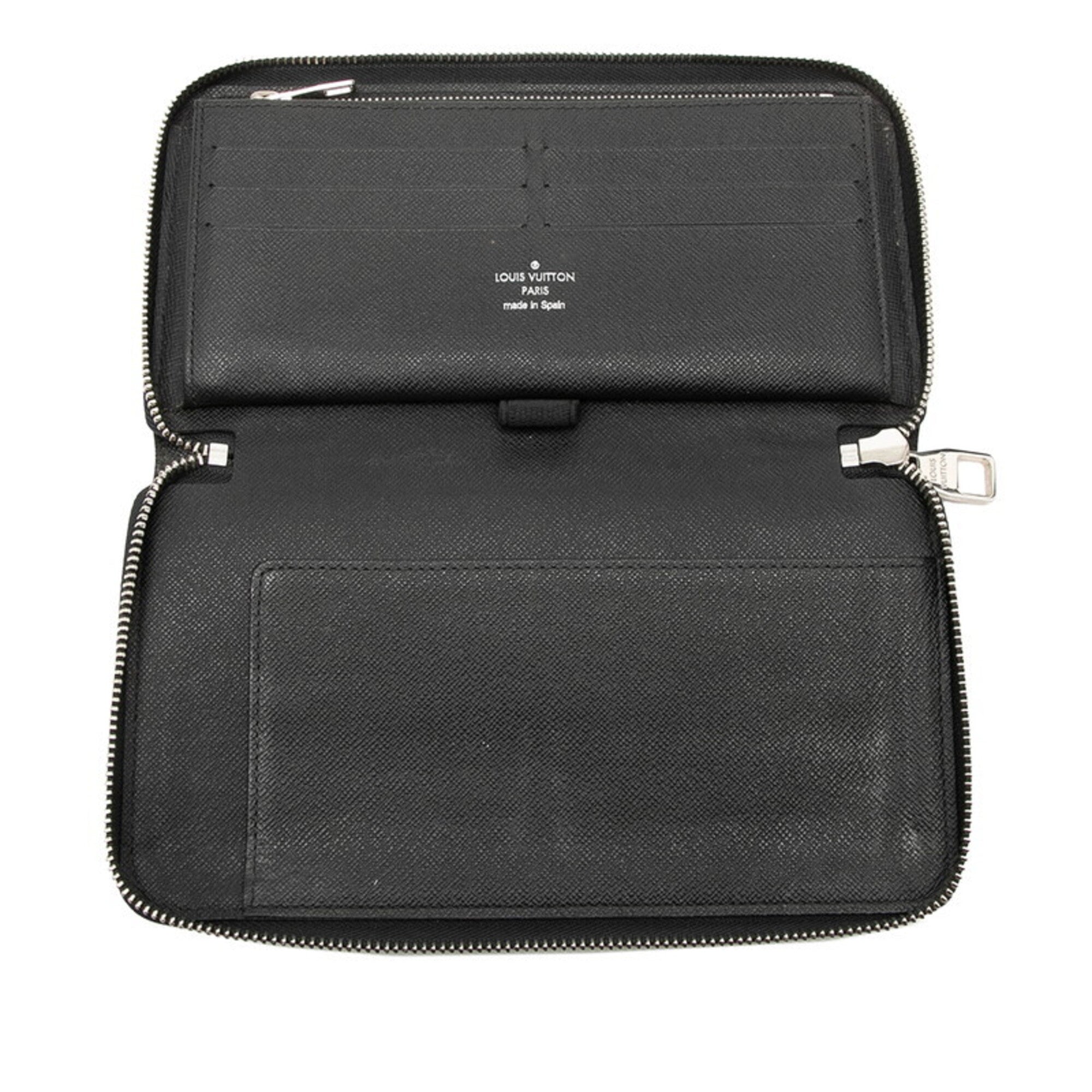Louis Vuitton Damier Graphite Black Pvc Leather Long Wallet (Bi-Fold) (Pre-Owned)