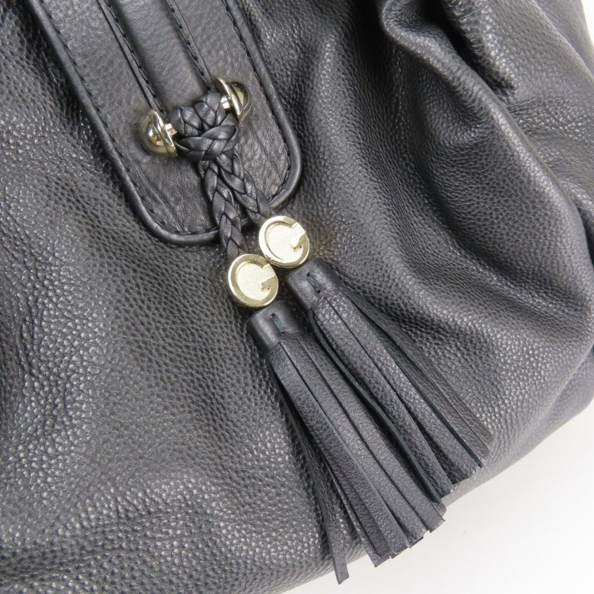 Gucci Black Leather Tote Bag (Pre-Owned)