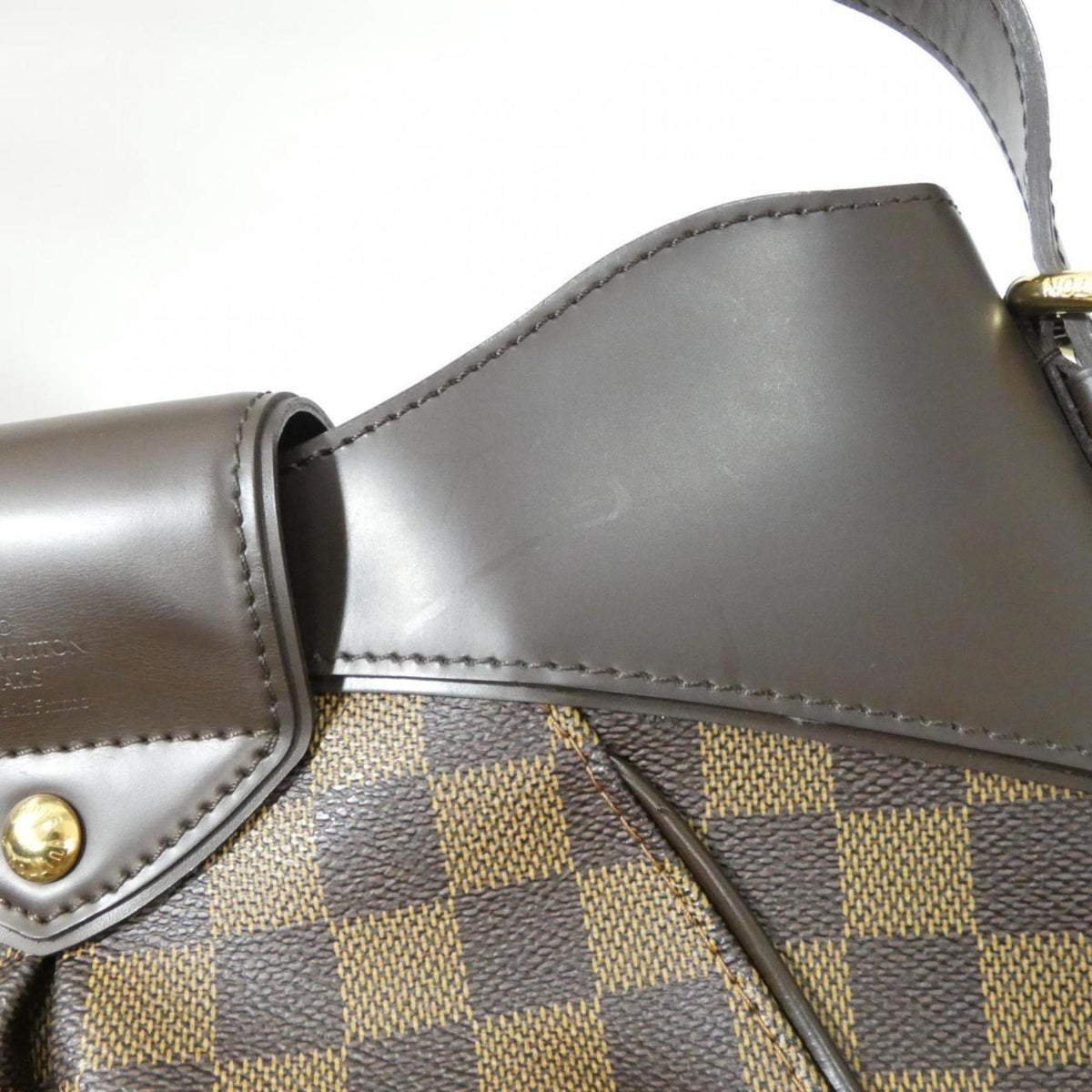 Louis Vuitton Damier Ebene Coated Canvas Shoulder Bag (Pre-Owned)