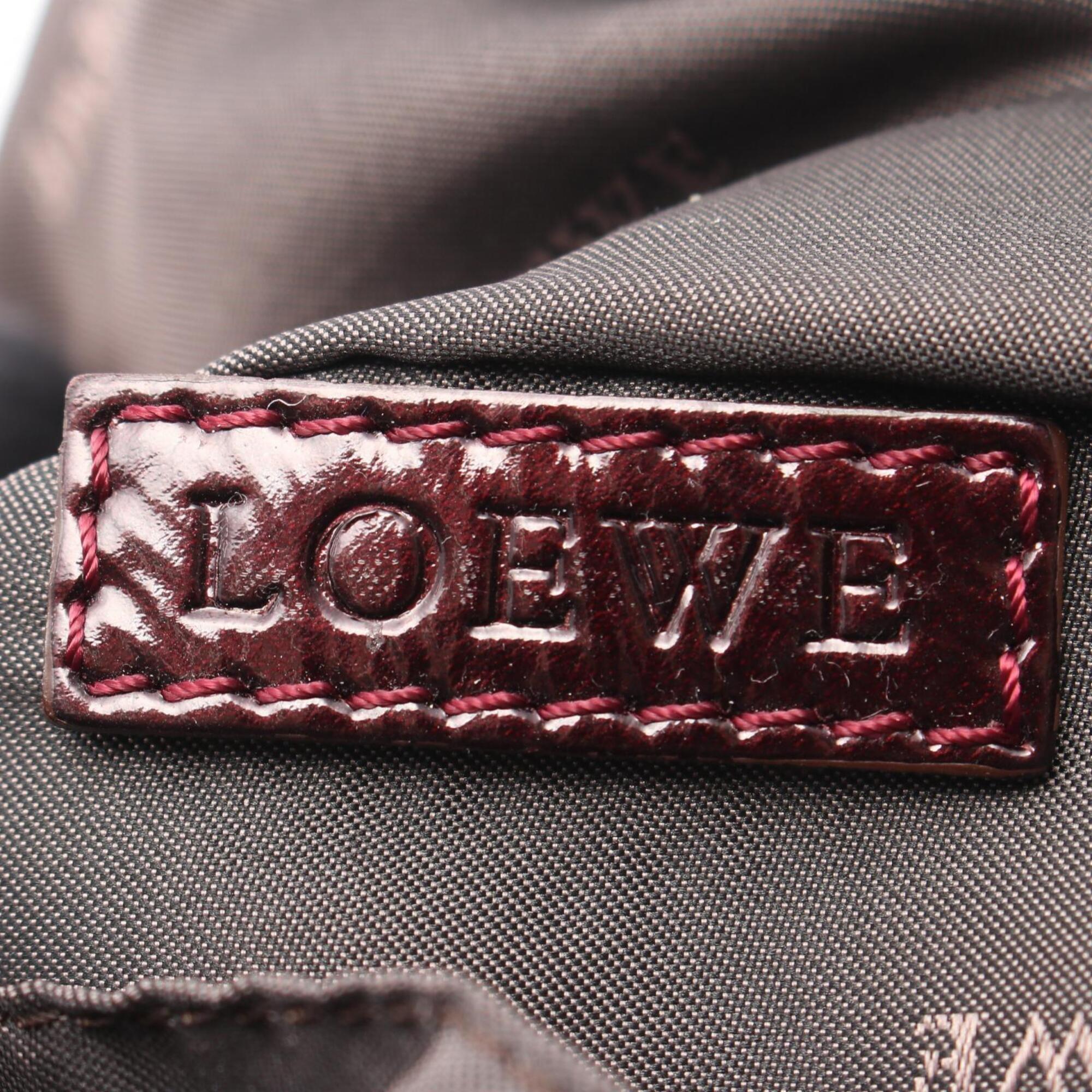 Loewe Bordeaux Patent Leather Handbag (Pre-Owned)