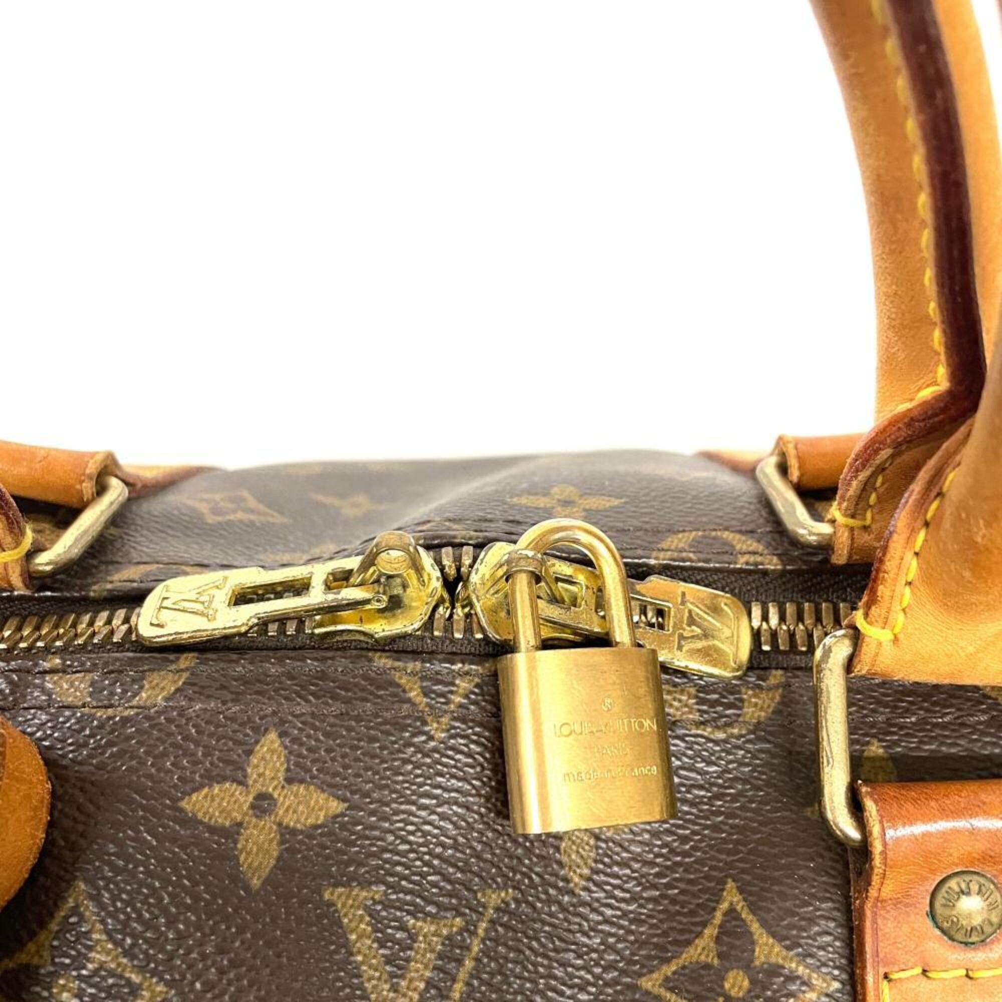 Louis Vuitton Brown Monogram Canvas Boston Bag (Pre-Owned)