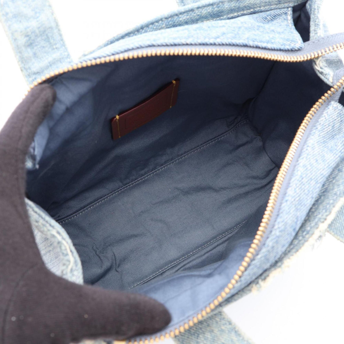 Coach Blue Denim Handbag Tote Bag (Pre-Owned)
