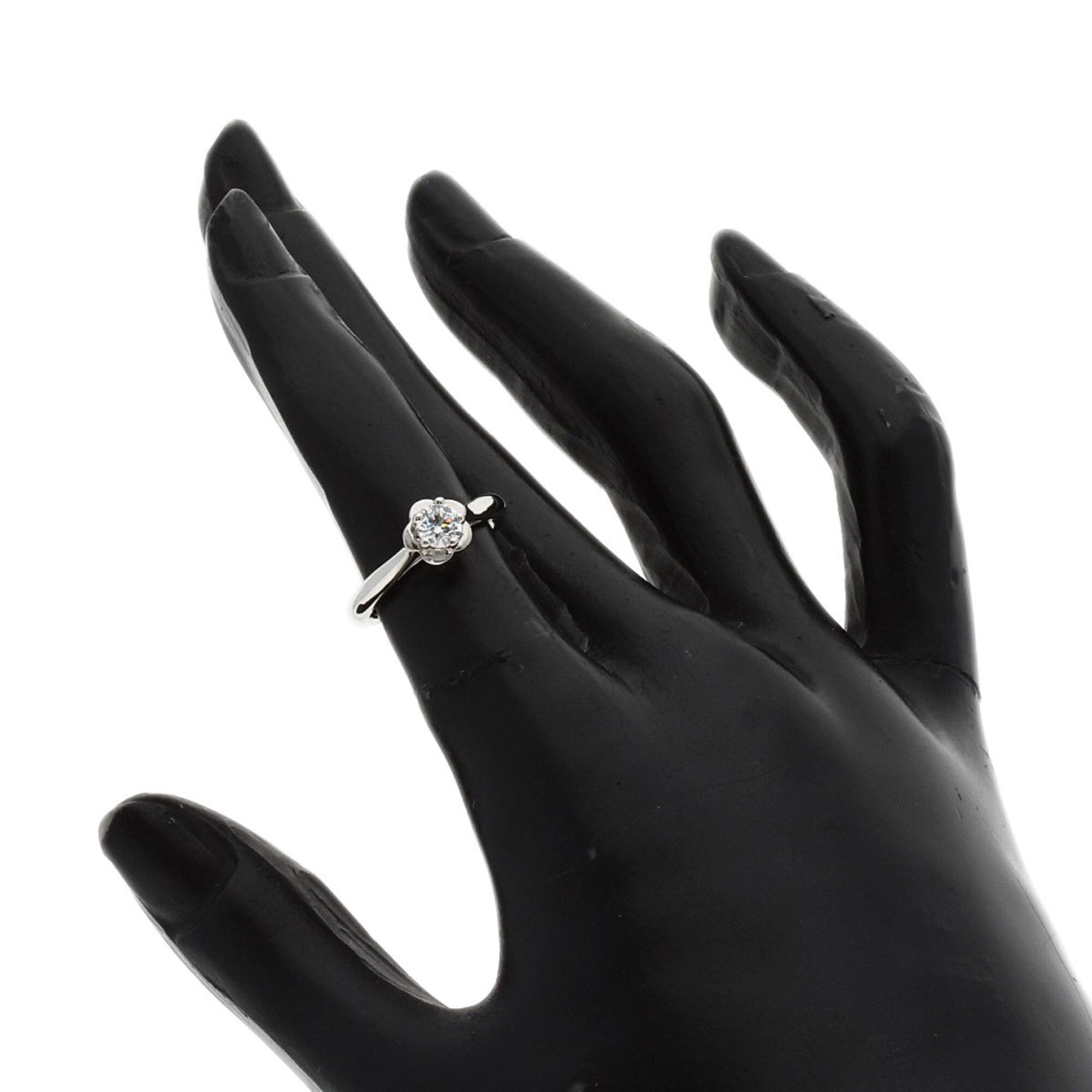 Chanel Platinum 950 Band Ring (Pre-Owned)