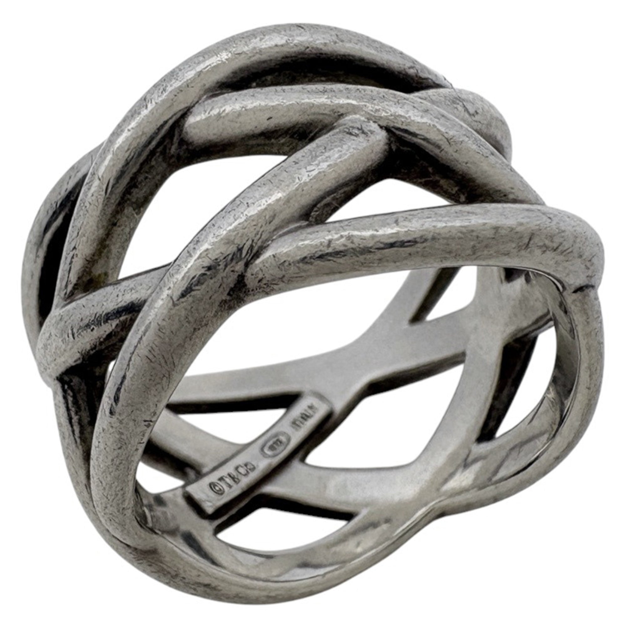 Tiffany Silver 925 Band Ring (Pre-Owned)