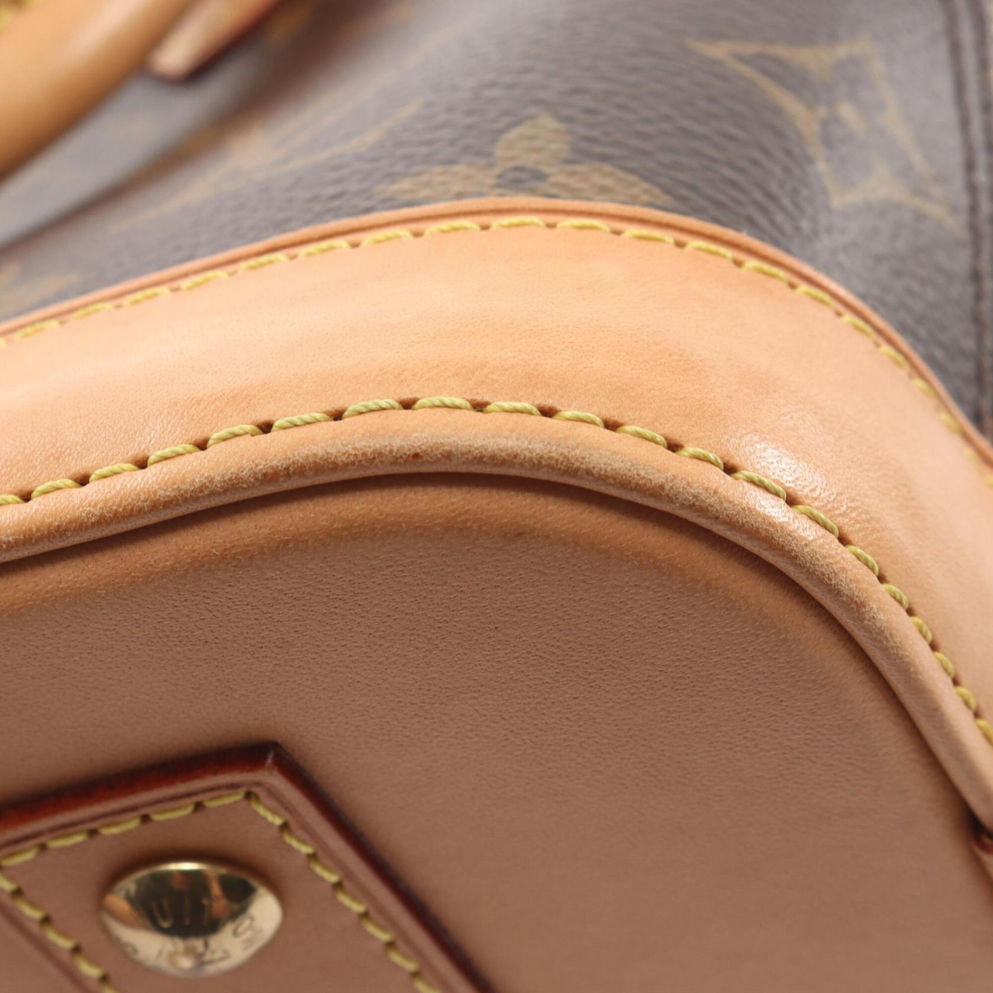 Louis Vuitton Brown Coated Canvas Leather Handbag (Pre-Owned)