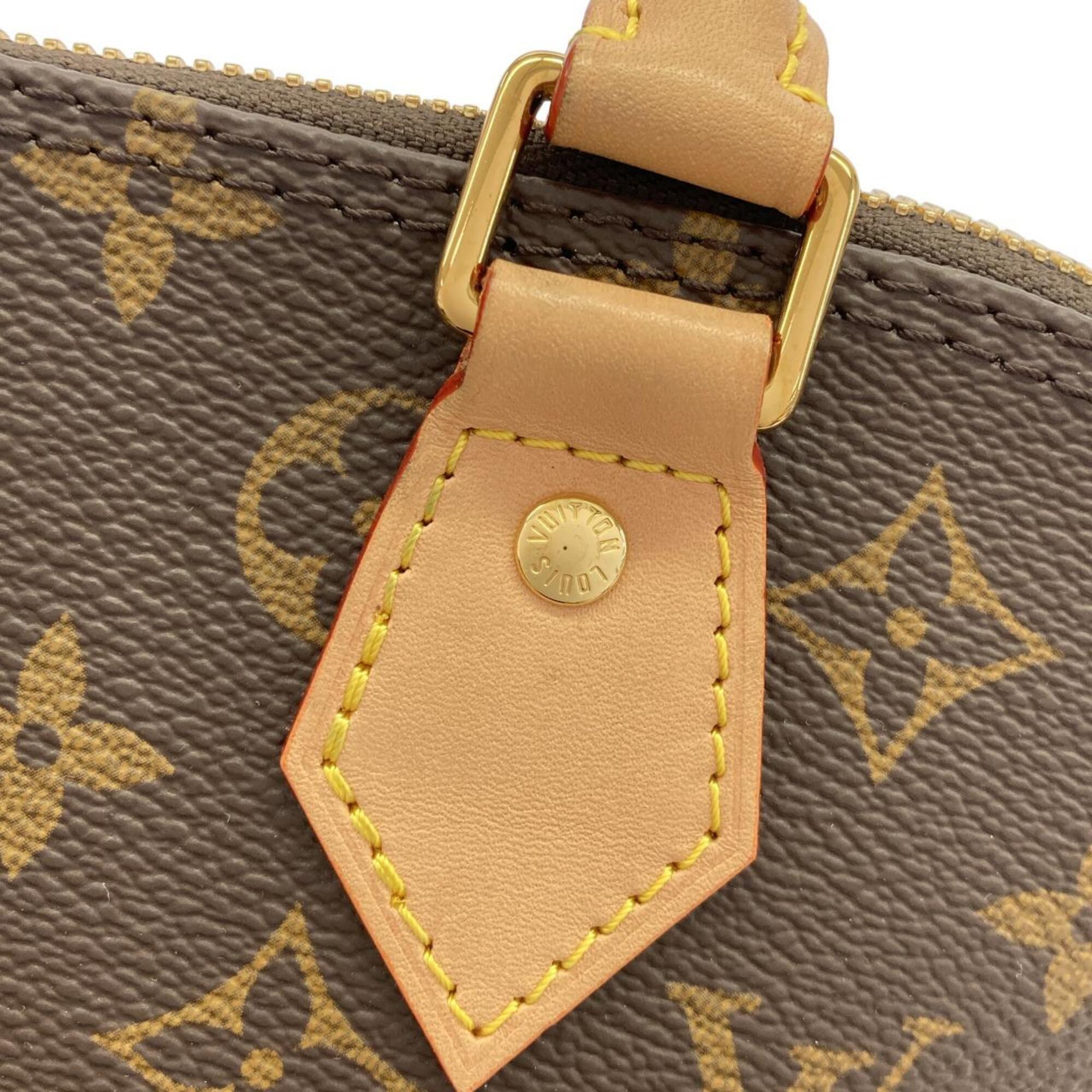 Louis Vuitton Marron Coated Canvas Handbag (Pre-Owned)