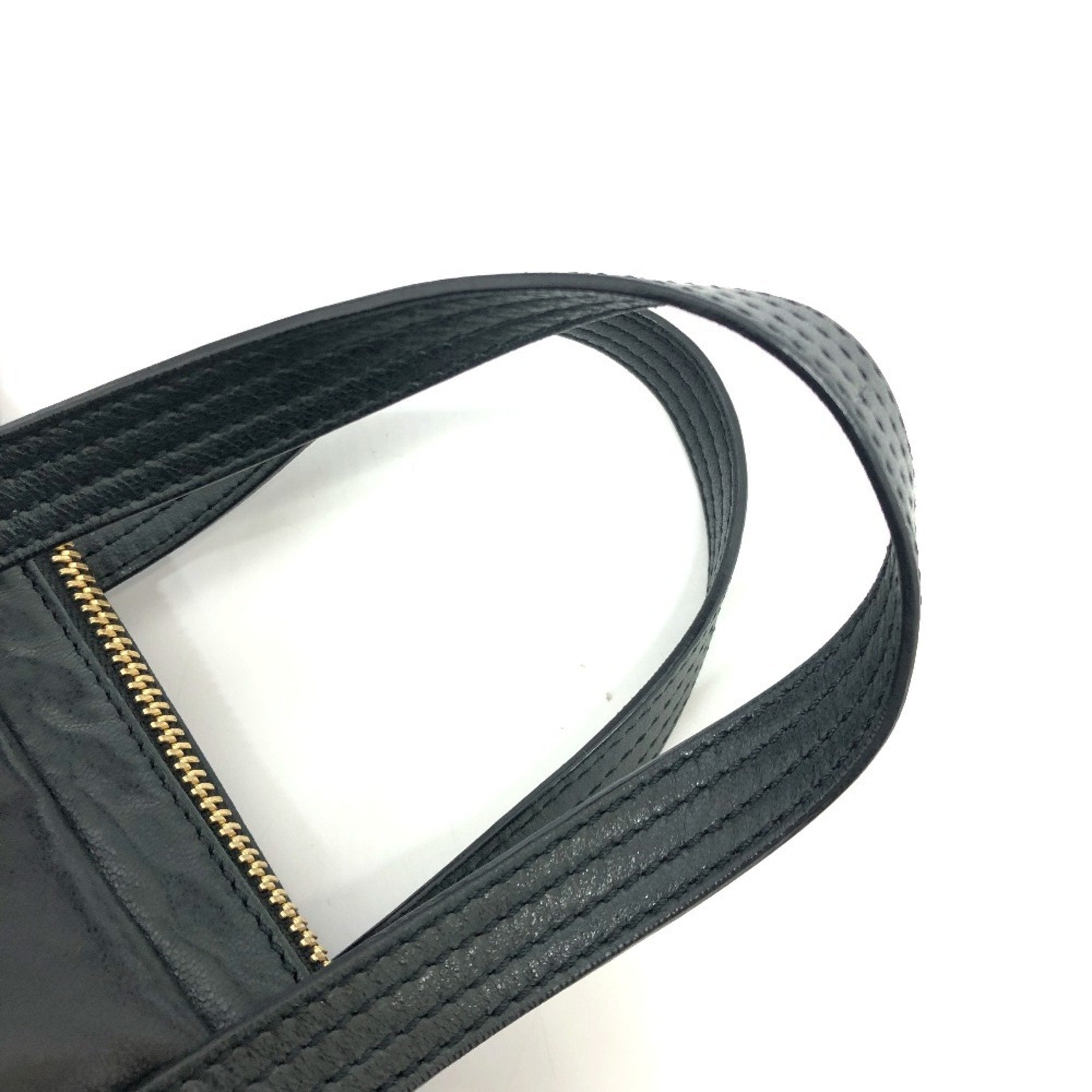 Fendi Black Leather Handbag Shoulder Bag (Pre-Owned)