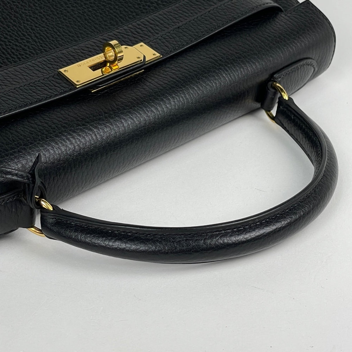 Hermes Kelly Black Ardennes Leather Handbag (Pre-Owned)