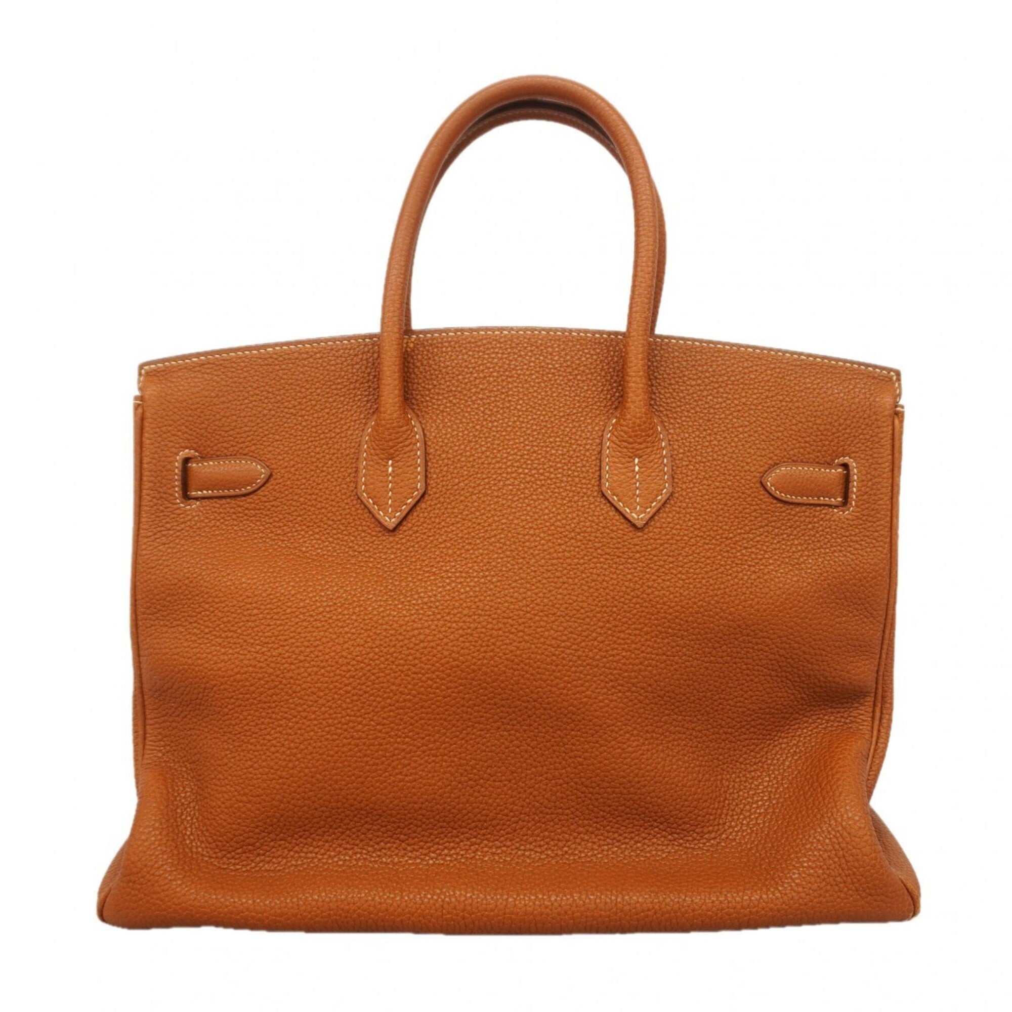 Hermes Gold Togo Leather Handbag (Pre-Owned)