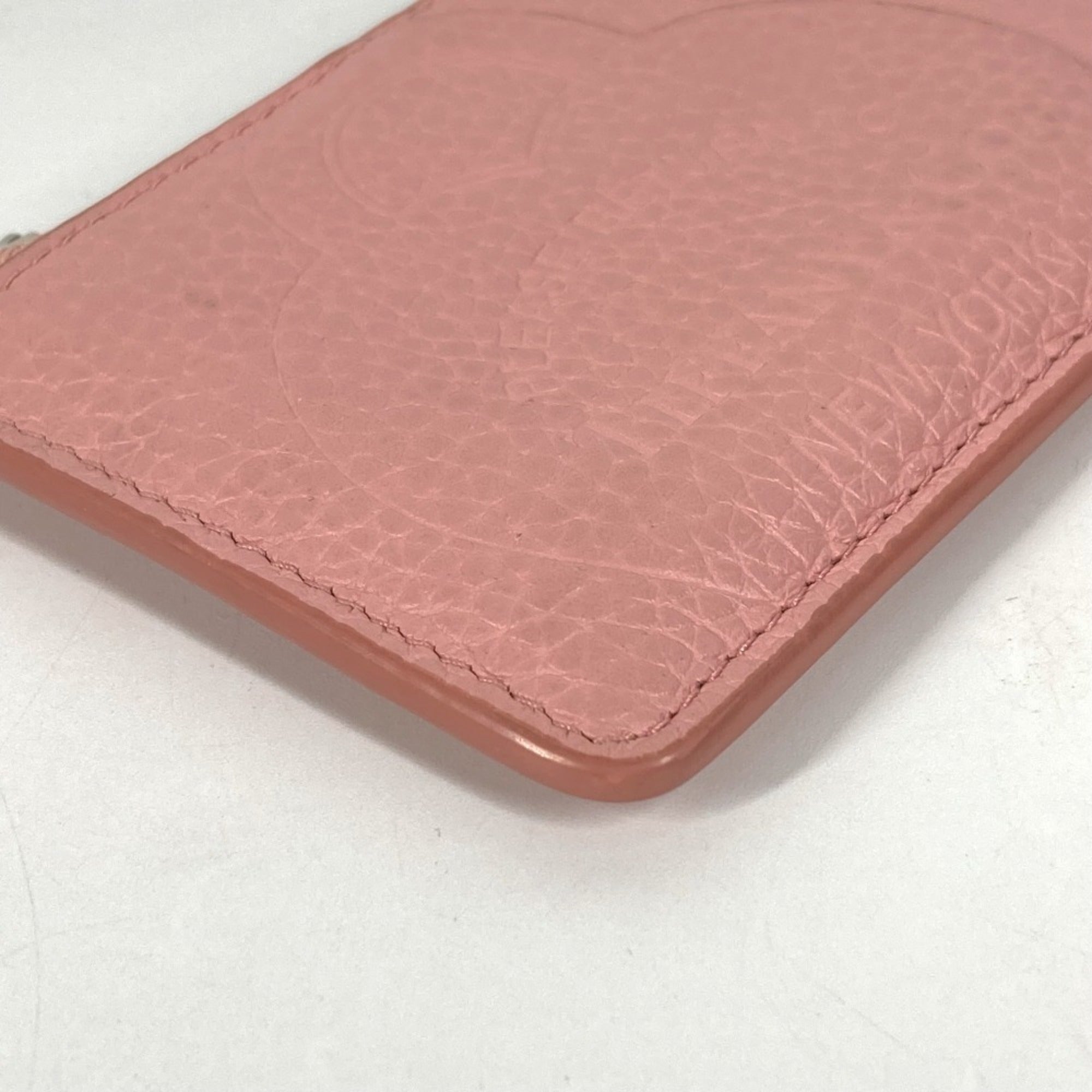 Tiffany Pink Leather Coin Purse/Coin Case (Pre-Owned)