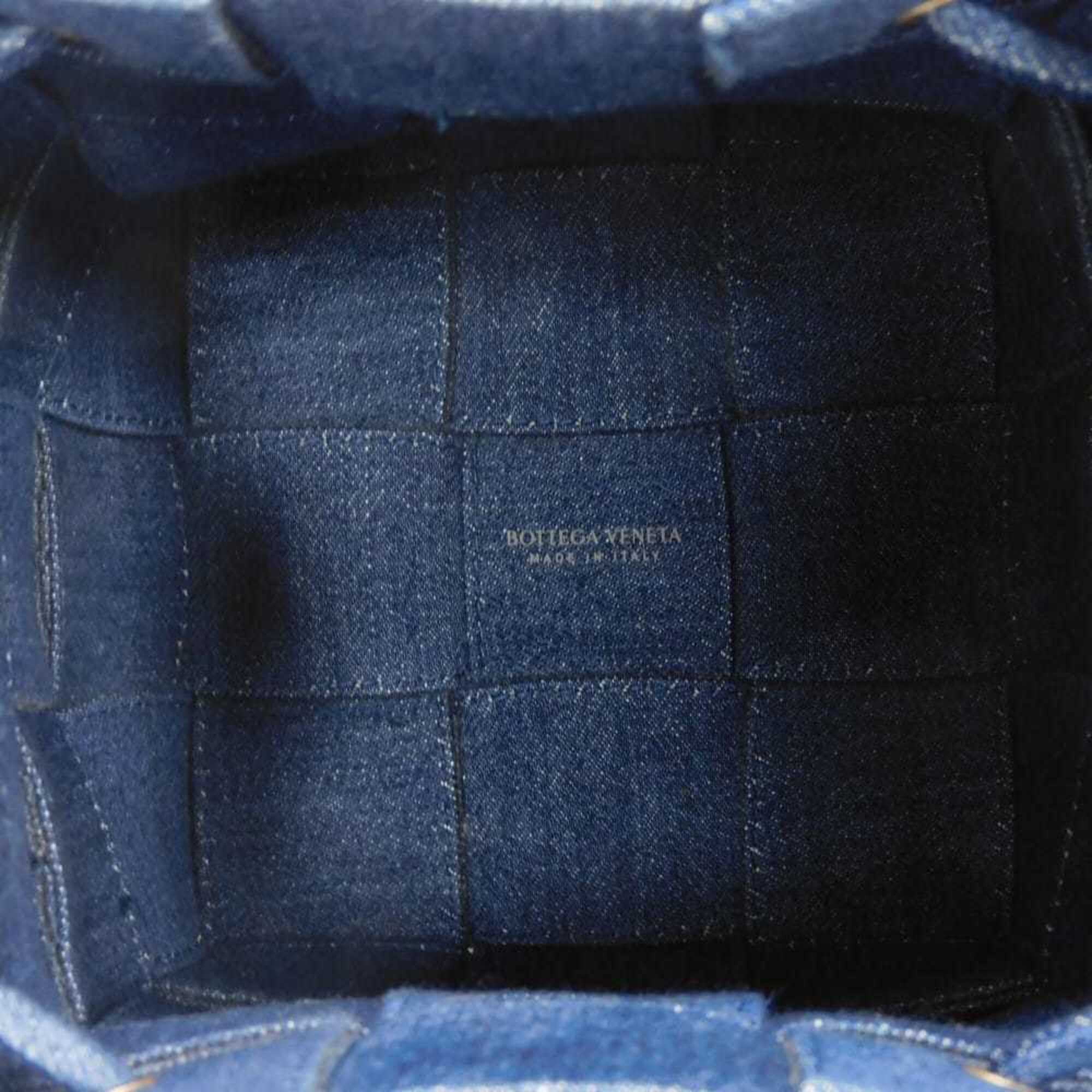 Bottega Veneta Blue Denim Shoulder Bag (Pre-Owned)