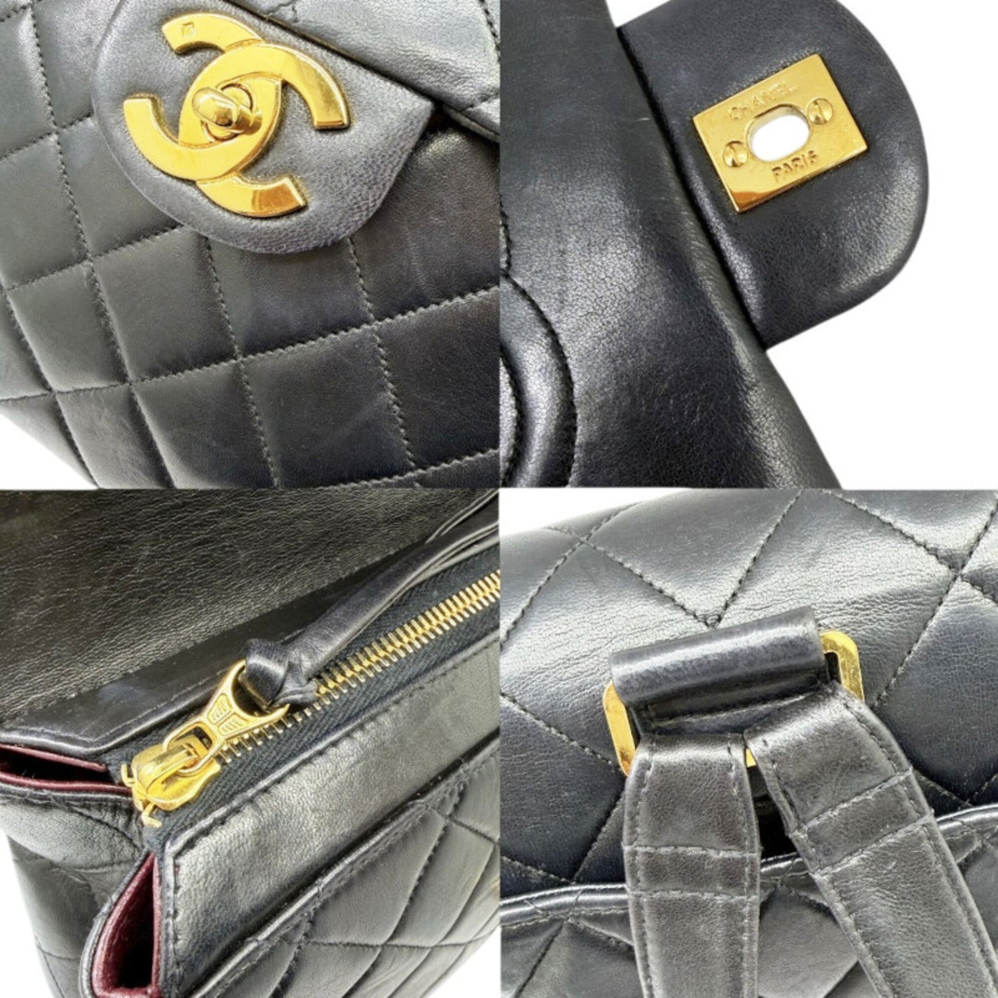 Chanel Black Leather Backpack (Pre-Owned)