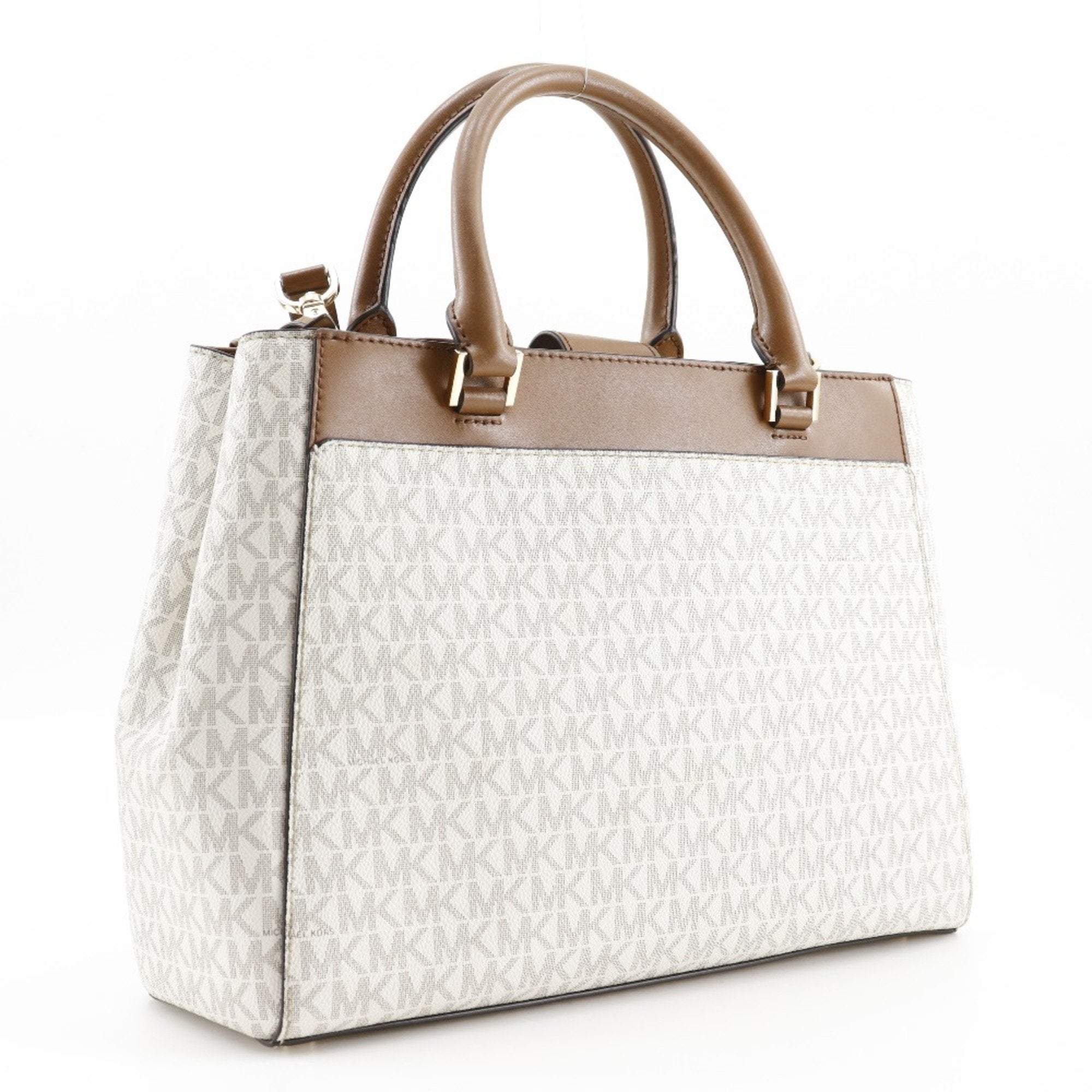 Michael Kors Off-White Pvc Handbag (Pre-Owned)