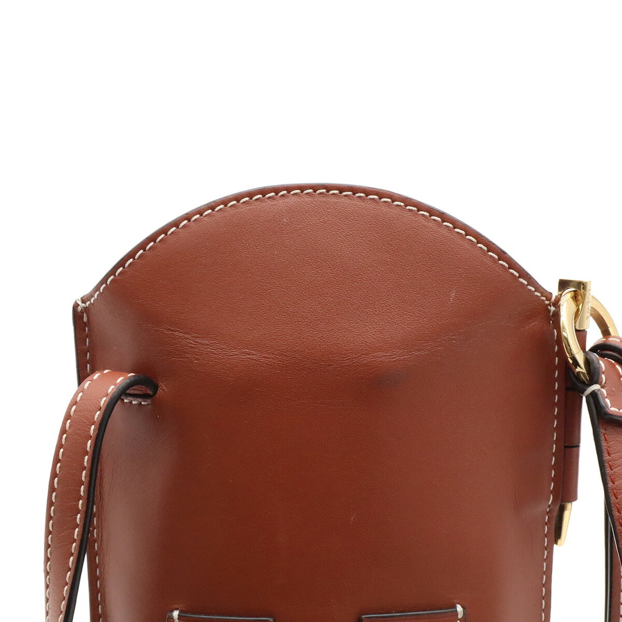 Loewe Brown Leather Pochette Pouch Shoulder Bag (Pre-Owned)