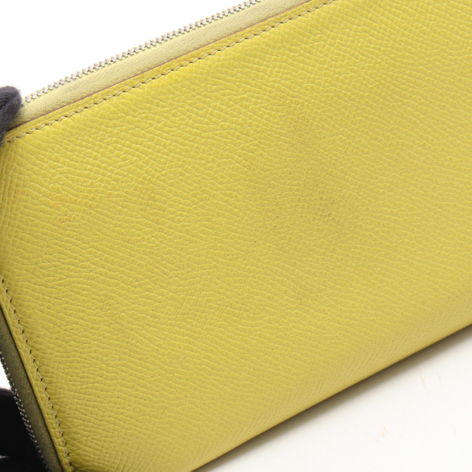 Hermes Yellow Epsom Leather Long Wallet (Bi-Fold) (Pre-Owned)