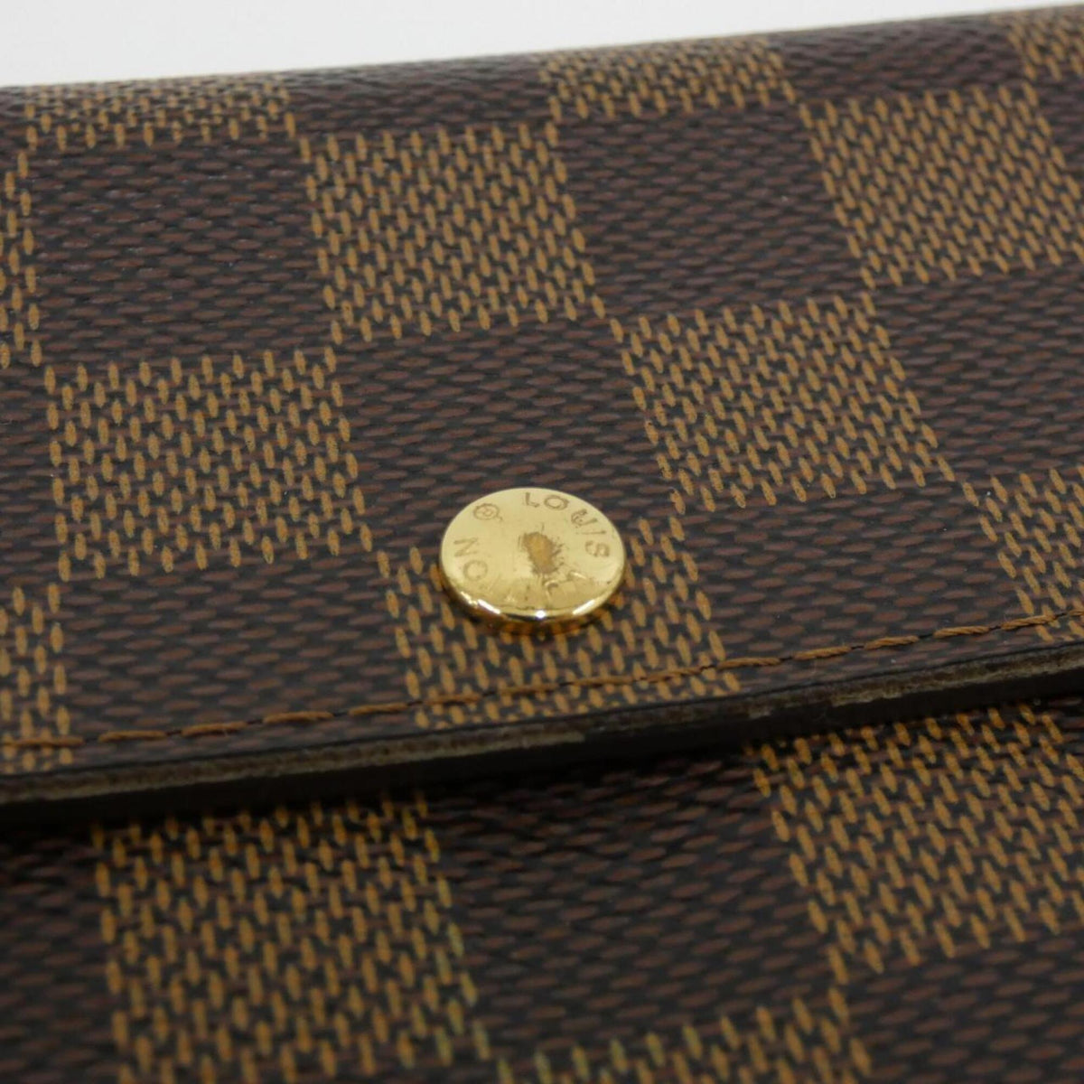 Louis Vuitton Ebene Coated Canvas Long Wallet (Bi-Fold) (Pre-Owned)