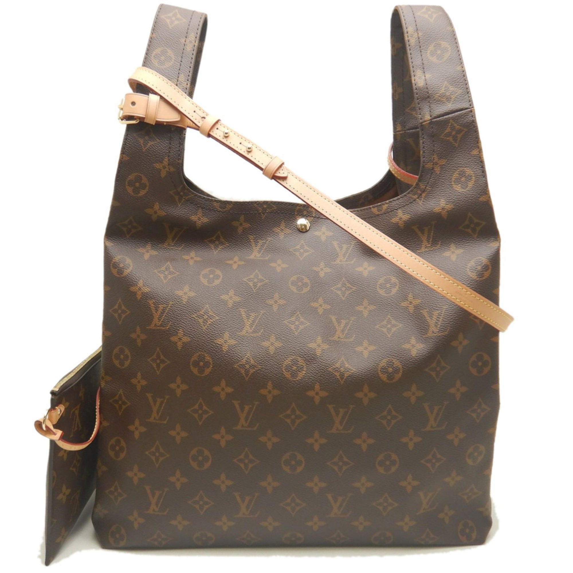 Louis Vuitton Brown Monogram Pouch Shoulder Bag (Pre-Owned)