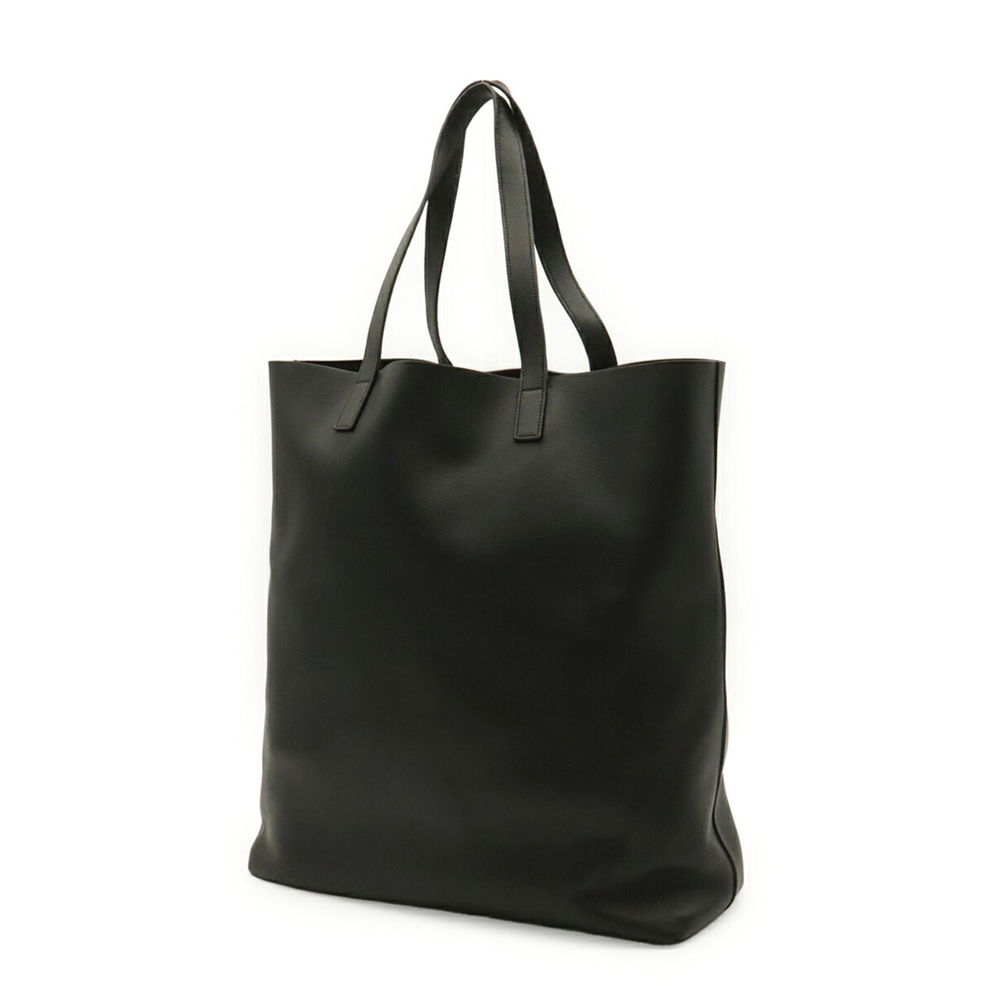 Yves Saint Laurent Black Leather Tote Bag (Pre-Owned)