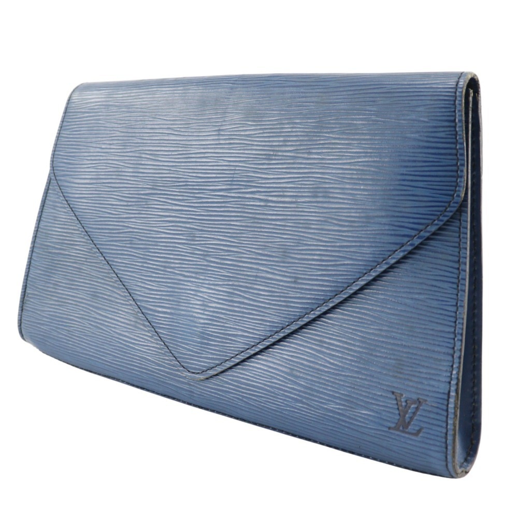 Louis Vuitton Blue Toledo Blue Epi Leather Clutch Bag (Pre-Owned)