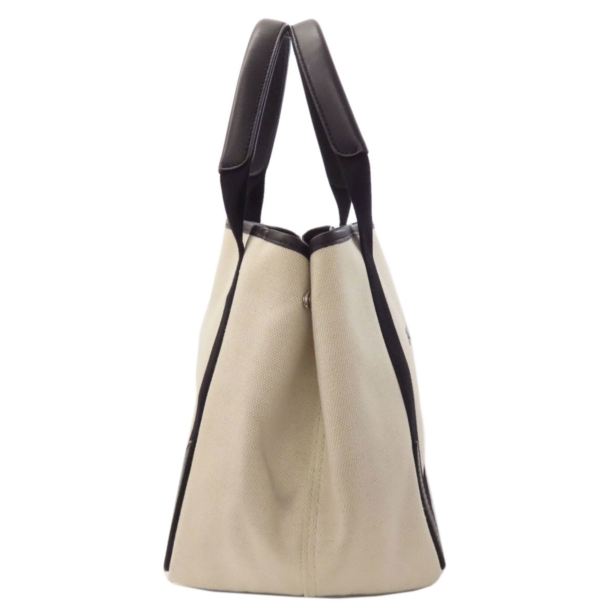 Balenciaga Black White Canvas Handbag Pouch (Pre-Owned)
