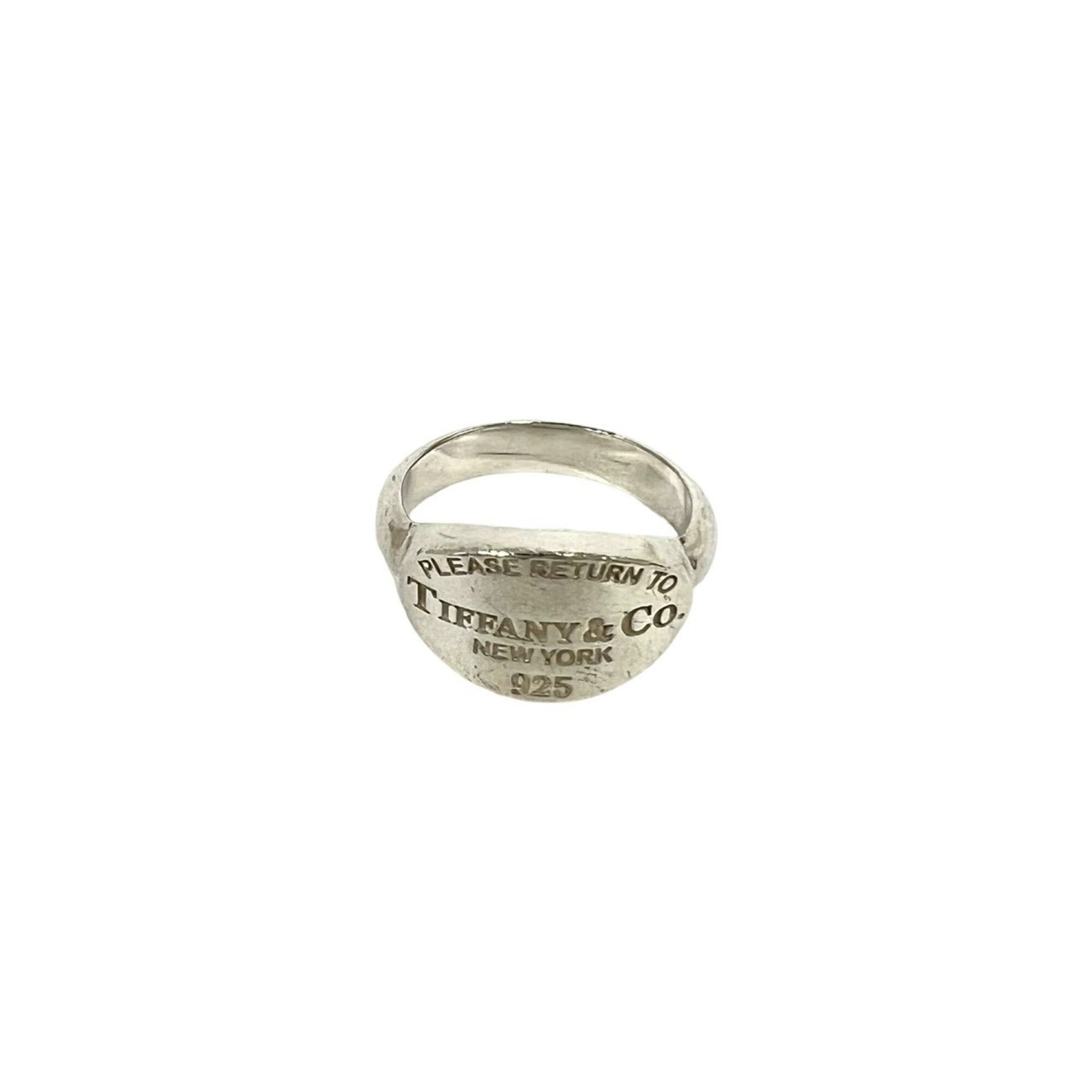Tiffany Silver Silver 925 Band Ring (Pre-Owned)