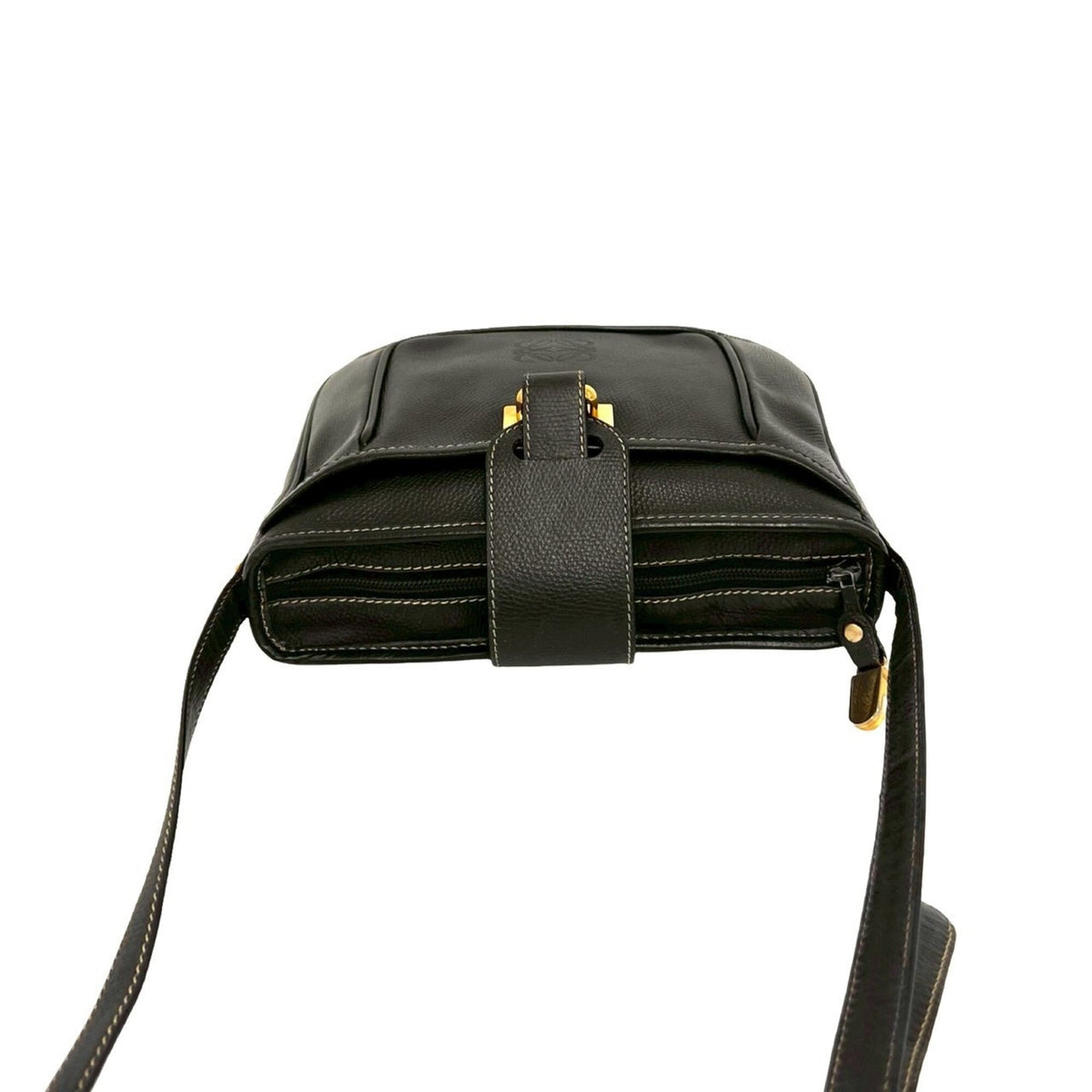 Loewe Black Leather Pochette Shoulder Bag (Pre-Owned)