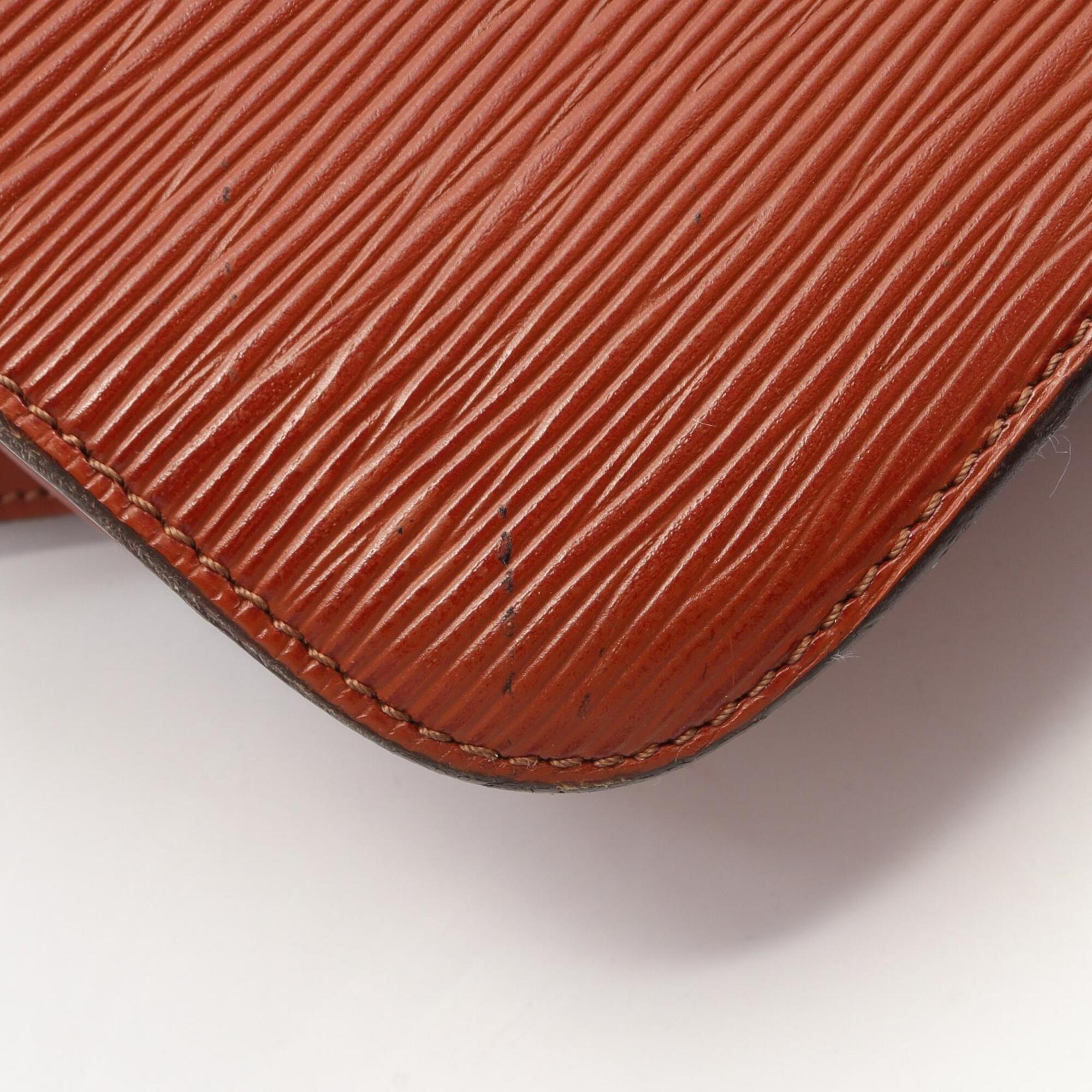 Louis Vuitton Brown Leather Handbag Shoulder Bag (Pre-Owned)